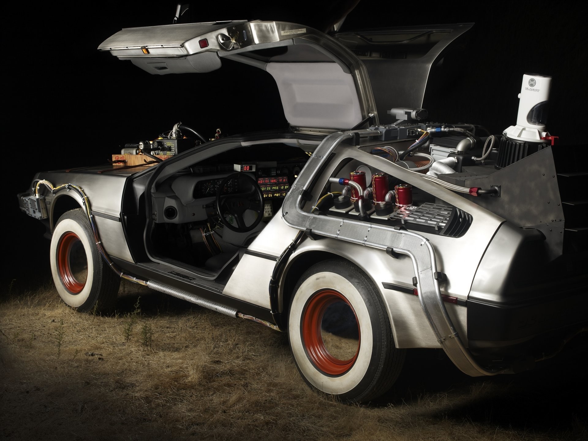 Back to the future delorean marty mcfly emmett brown