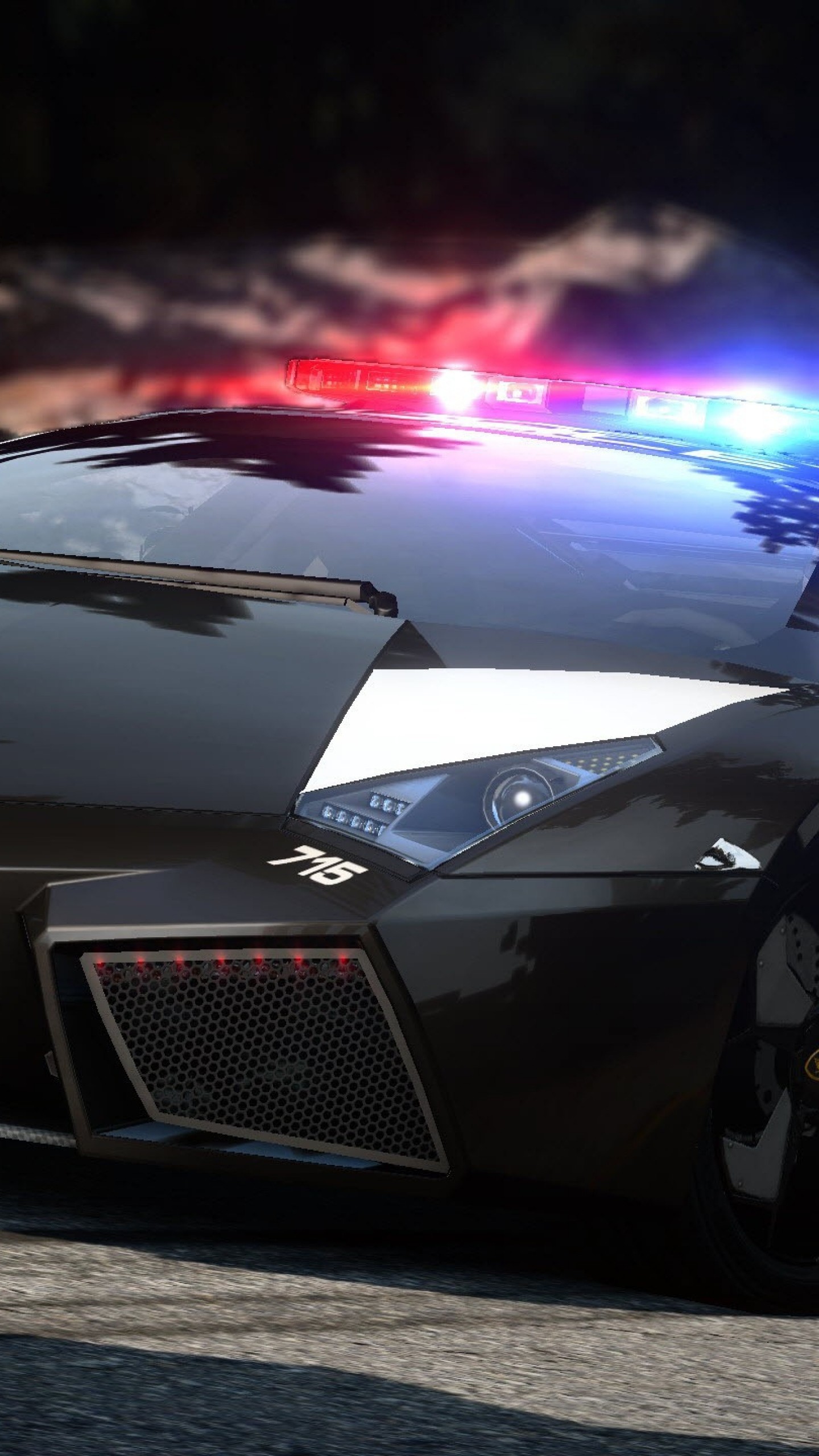 Preview wallpaper nfs, need for speed, police, car, road 1440×2560