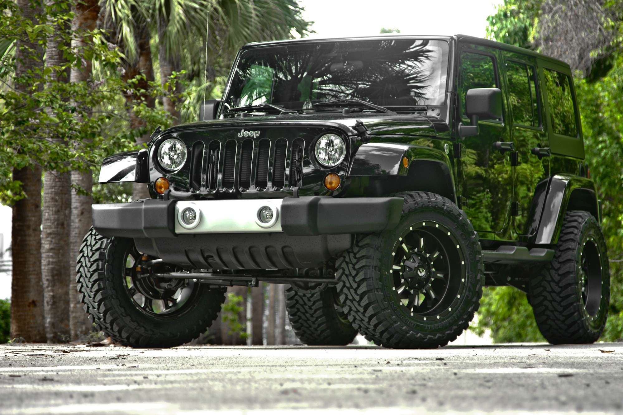 Jeep Wrangler Black 2013 HD Wallpaper