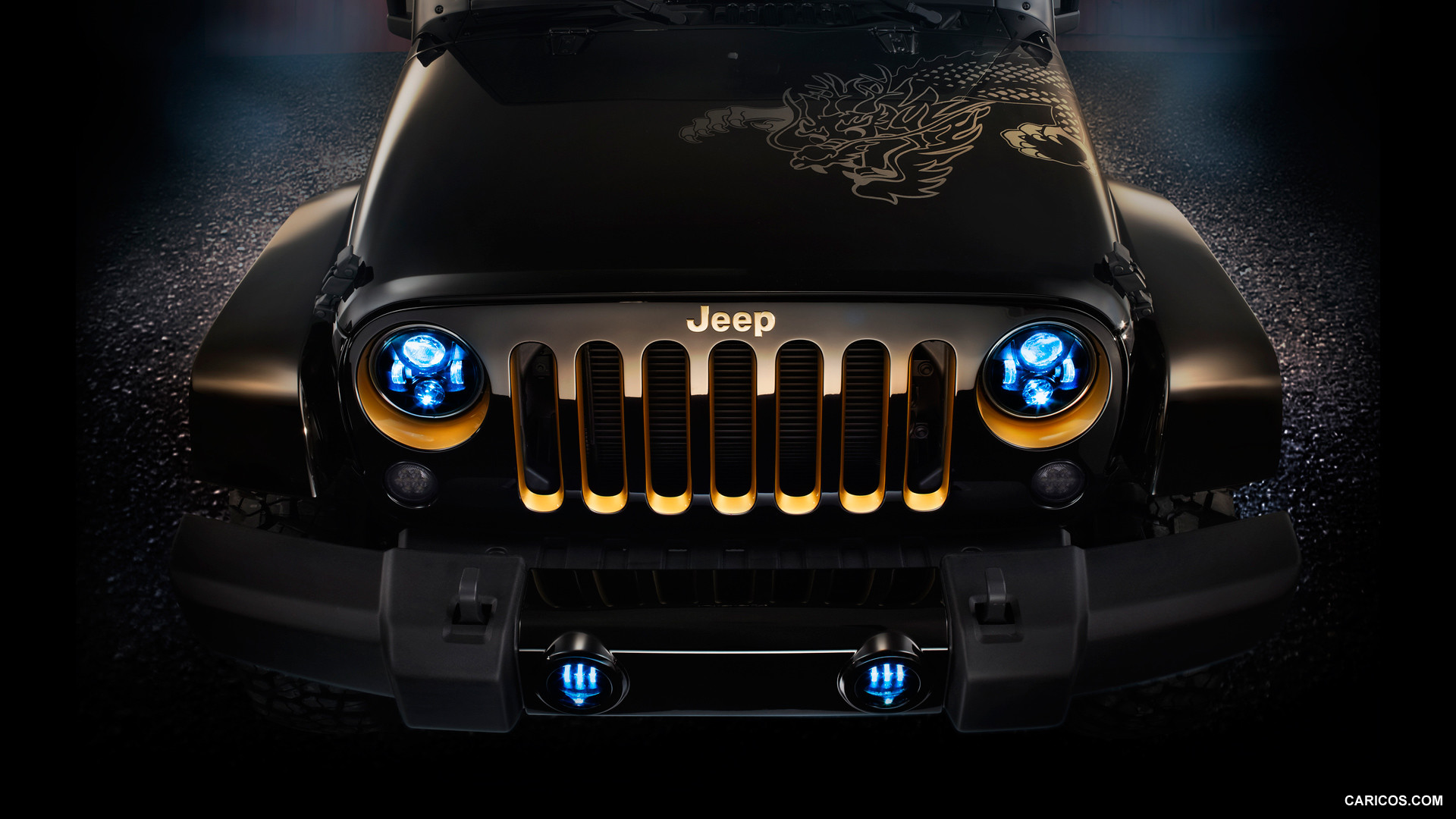 2012 Jeep Wrangler Dragon Design Concept – Front Wallpaper