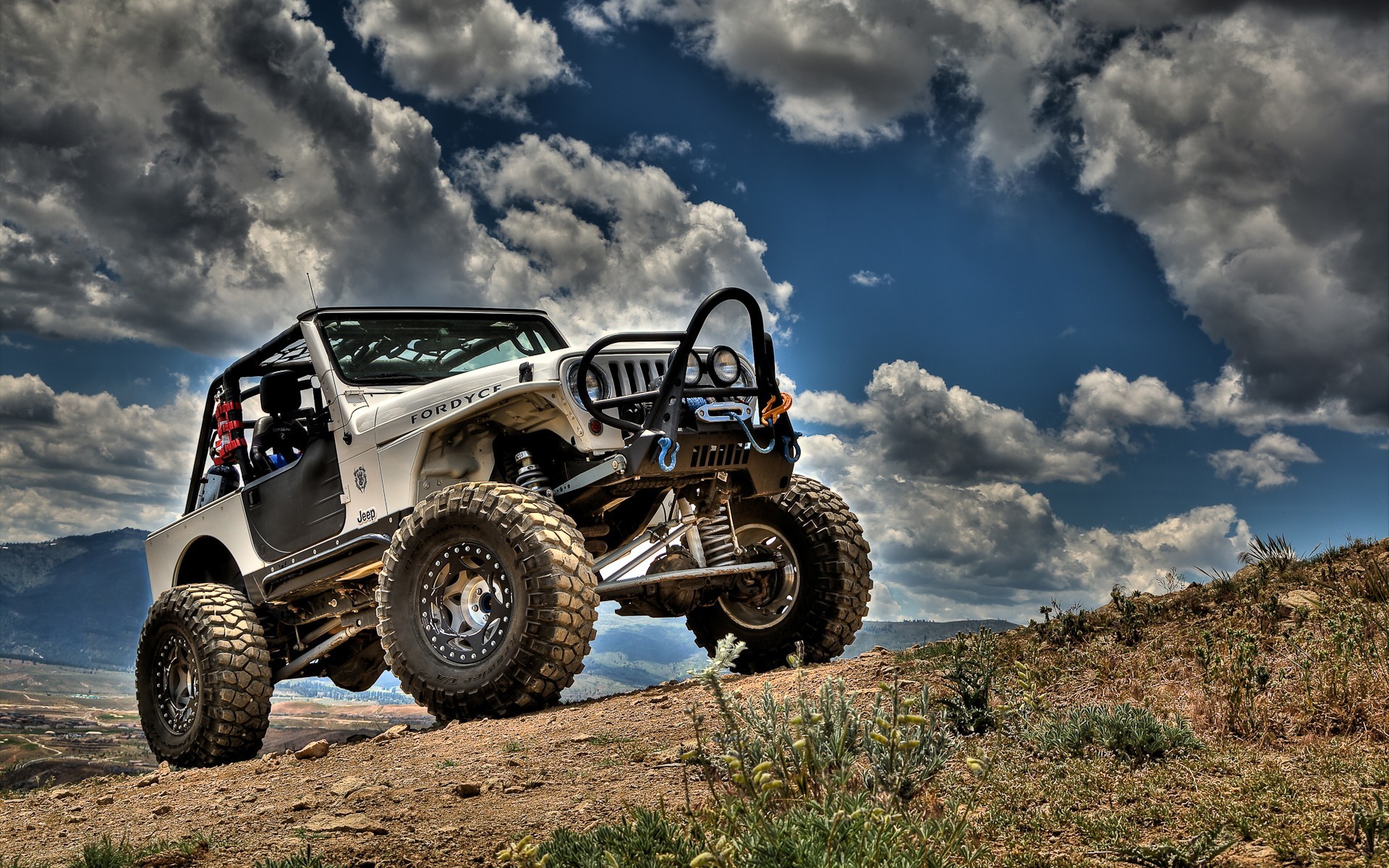 Nature cars Jeep HDR photography skyscapes Jeep Wrangler / Wallpaper