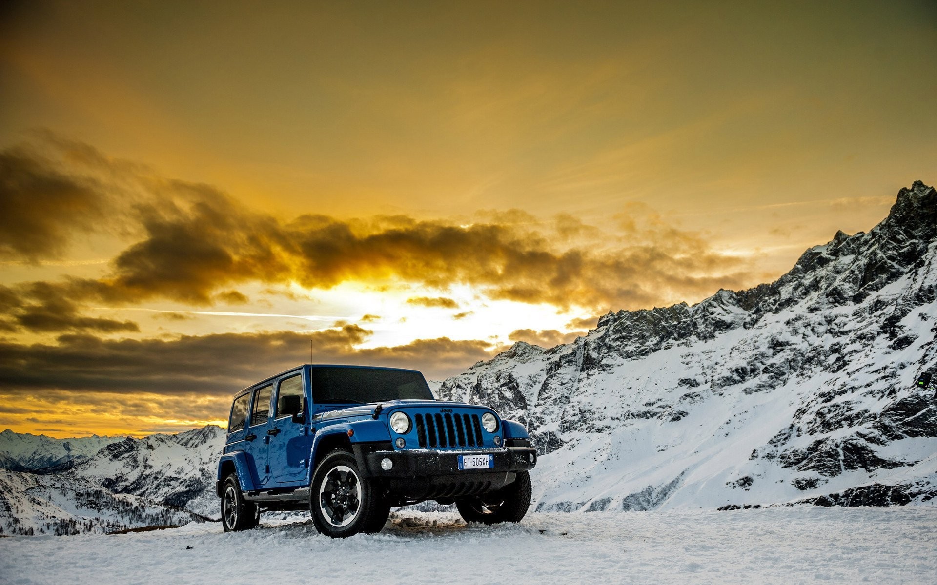 Jeep wrangler polar machine car vehicles mountain snow