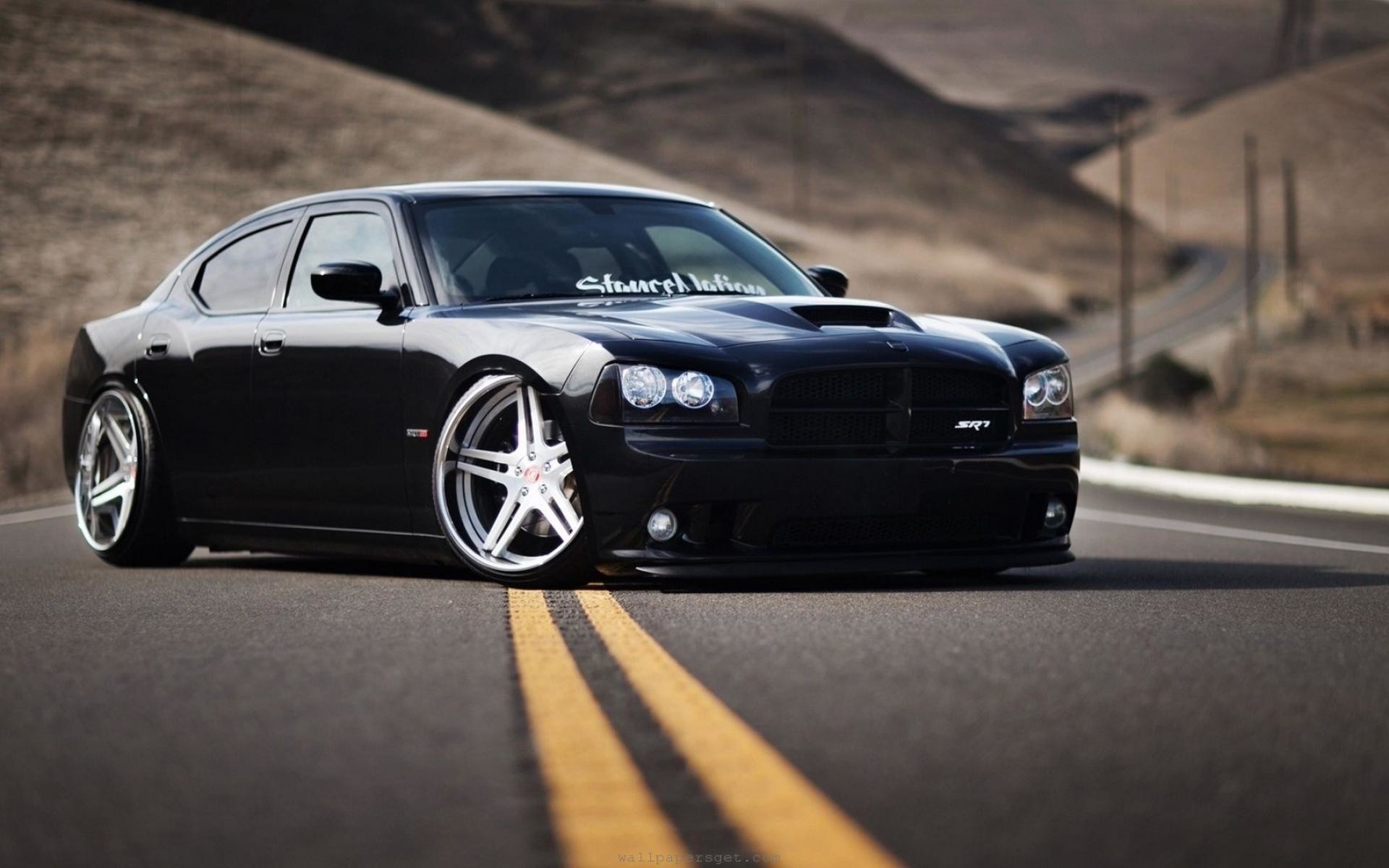 Dodge Charger SRT8 Black Full HD Desktop Wallpapers