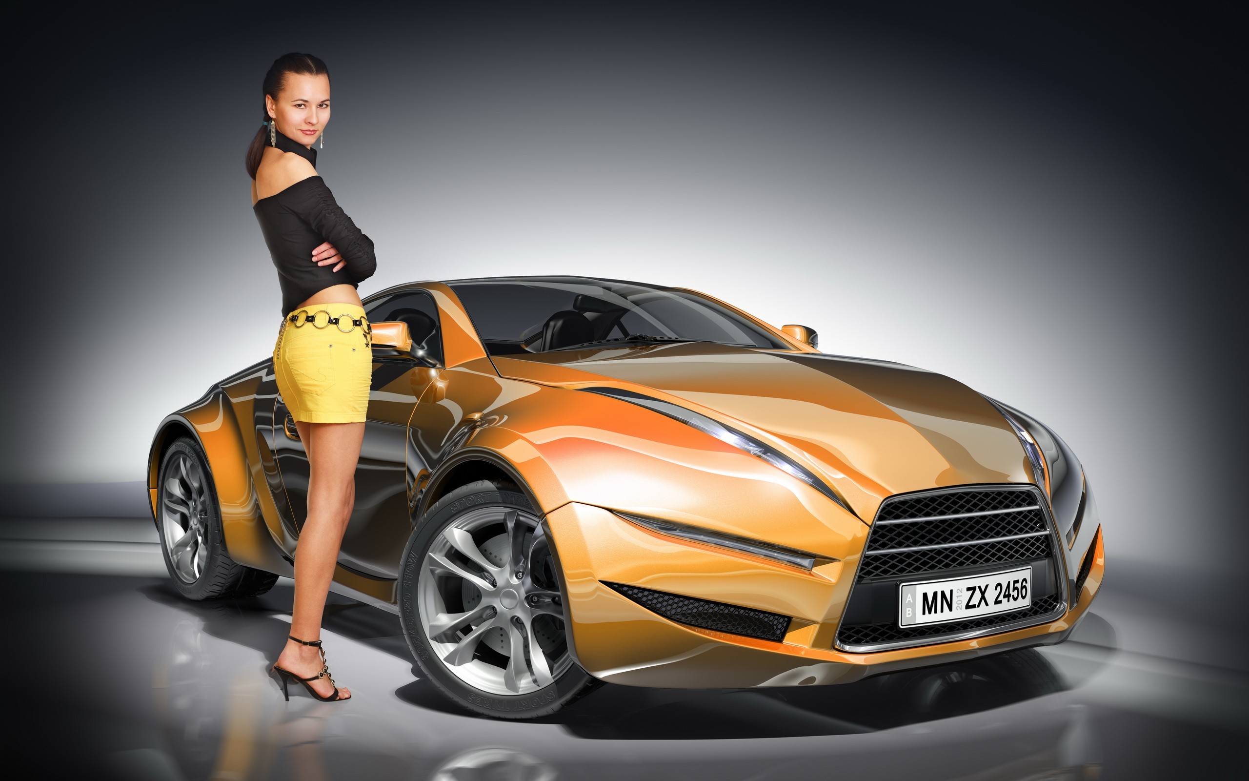 Car And Girls Wallpapers Nice Collection