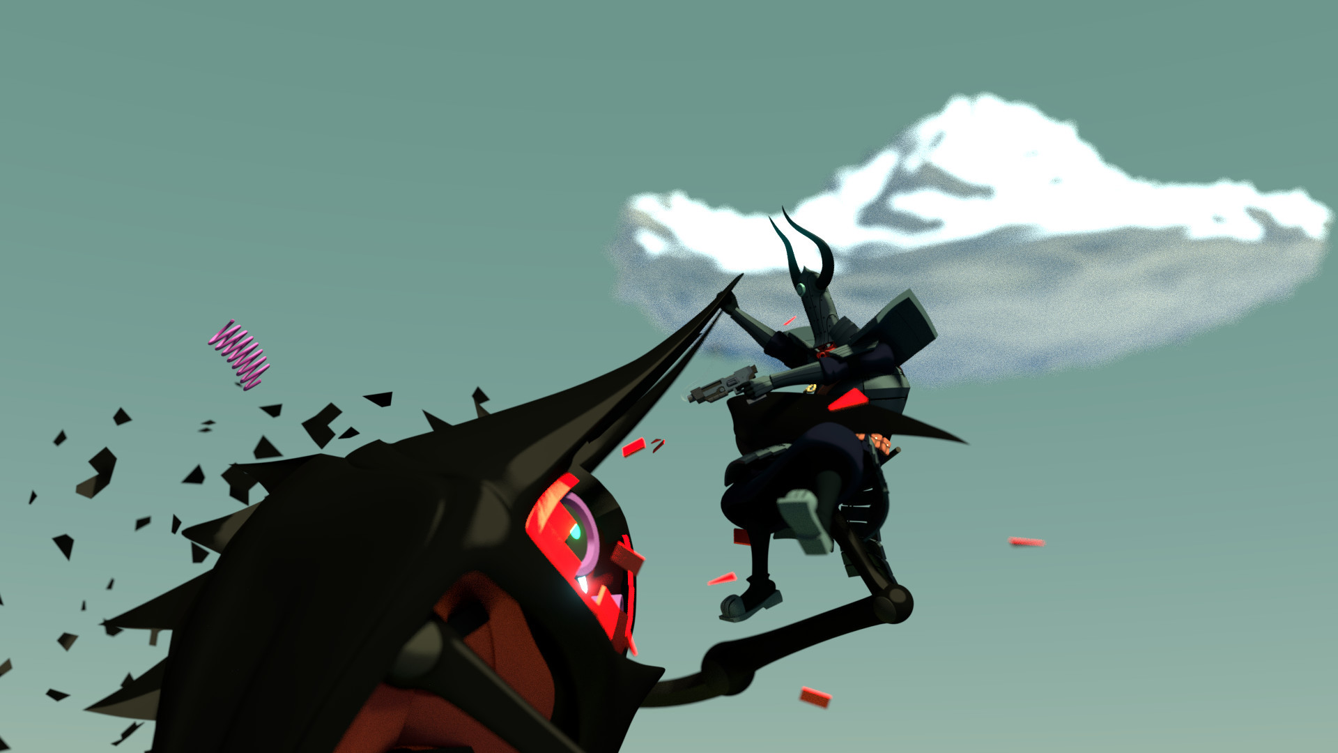 Samurai Jack One vs Many 3D Recreation