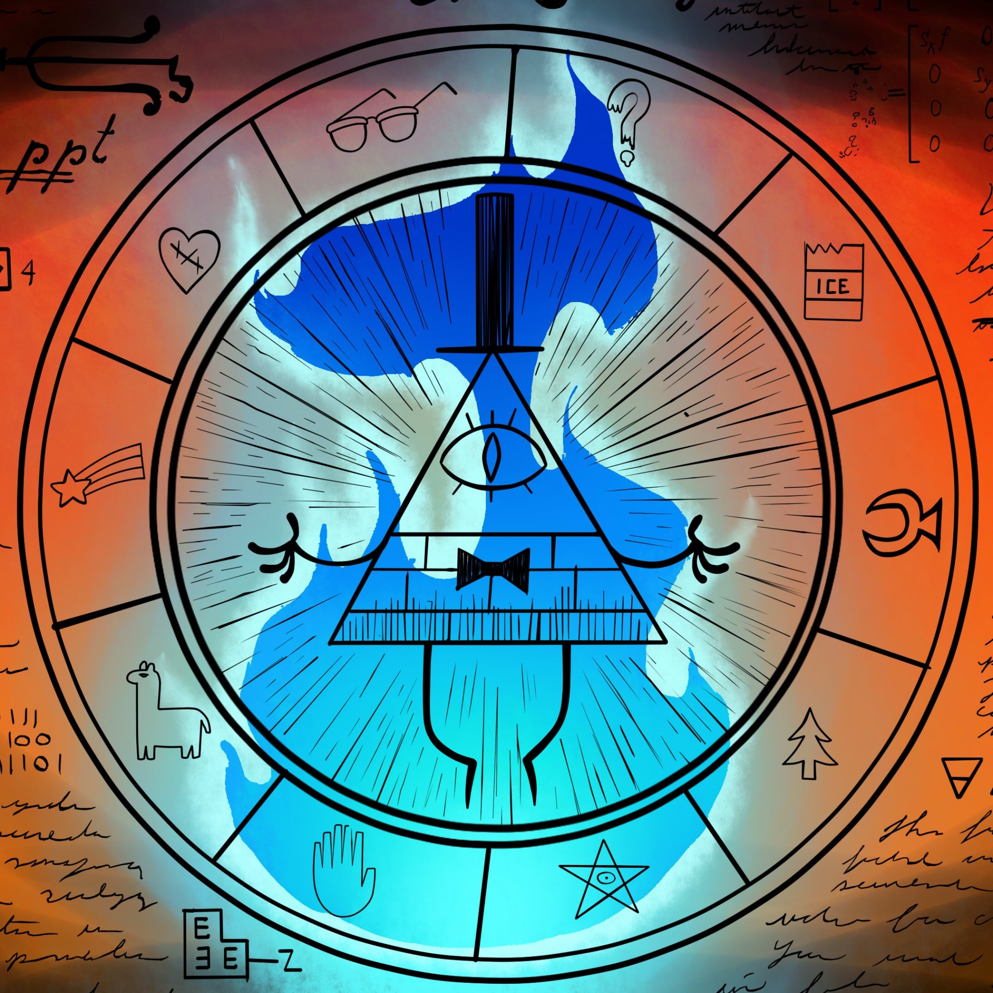 Download Bill Cipher Wheel Gravity Falls 2048 x 2048 Wallpapers – 4601564 – gravity falls animation bill cipher mobile9