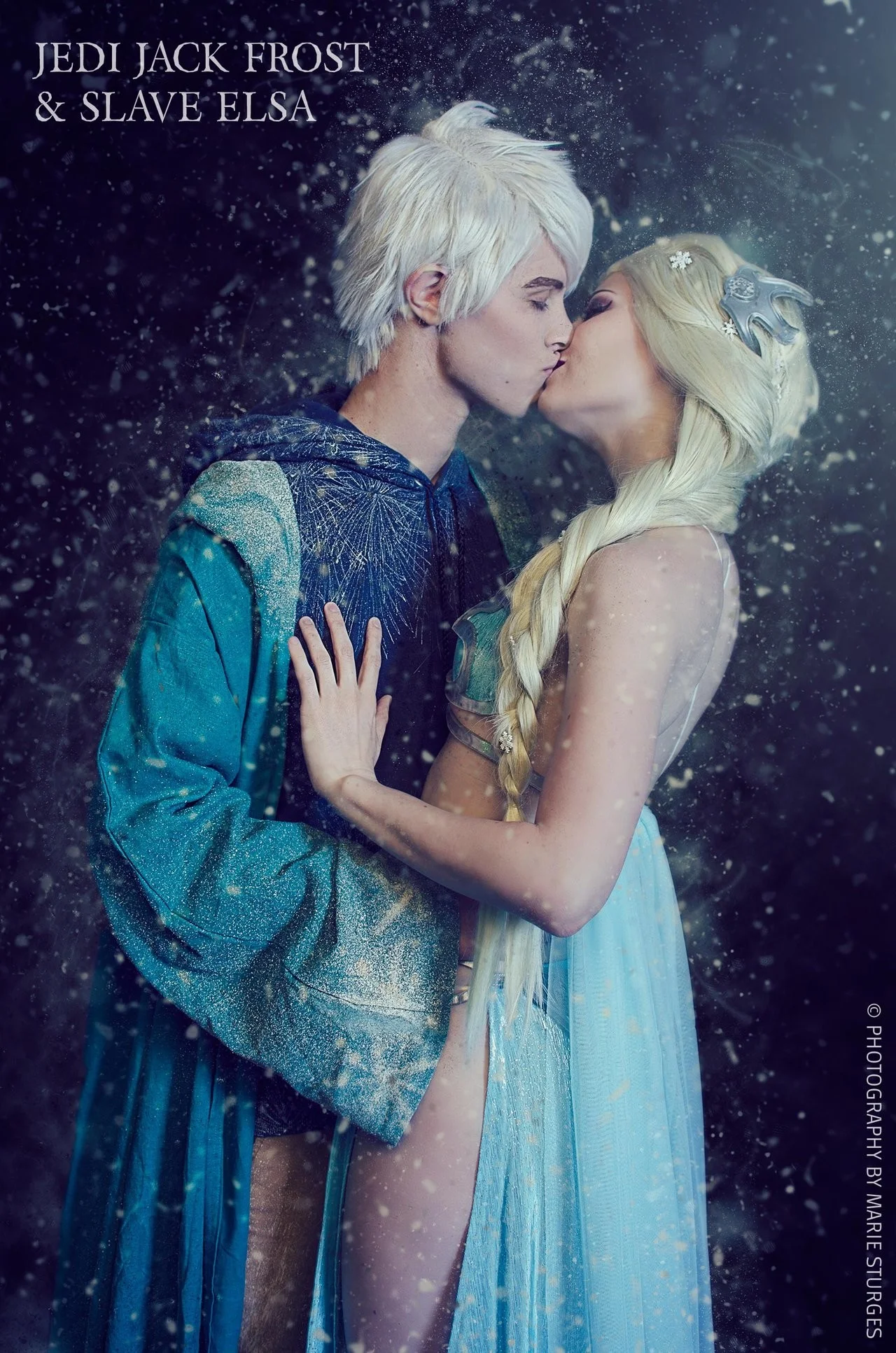 Jedi Jack Frost and Slave Elsa by mariesturges