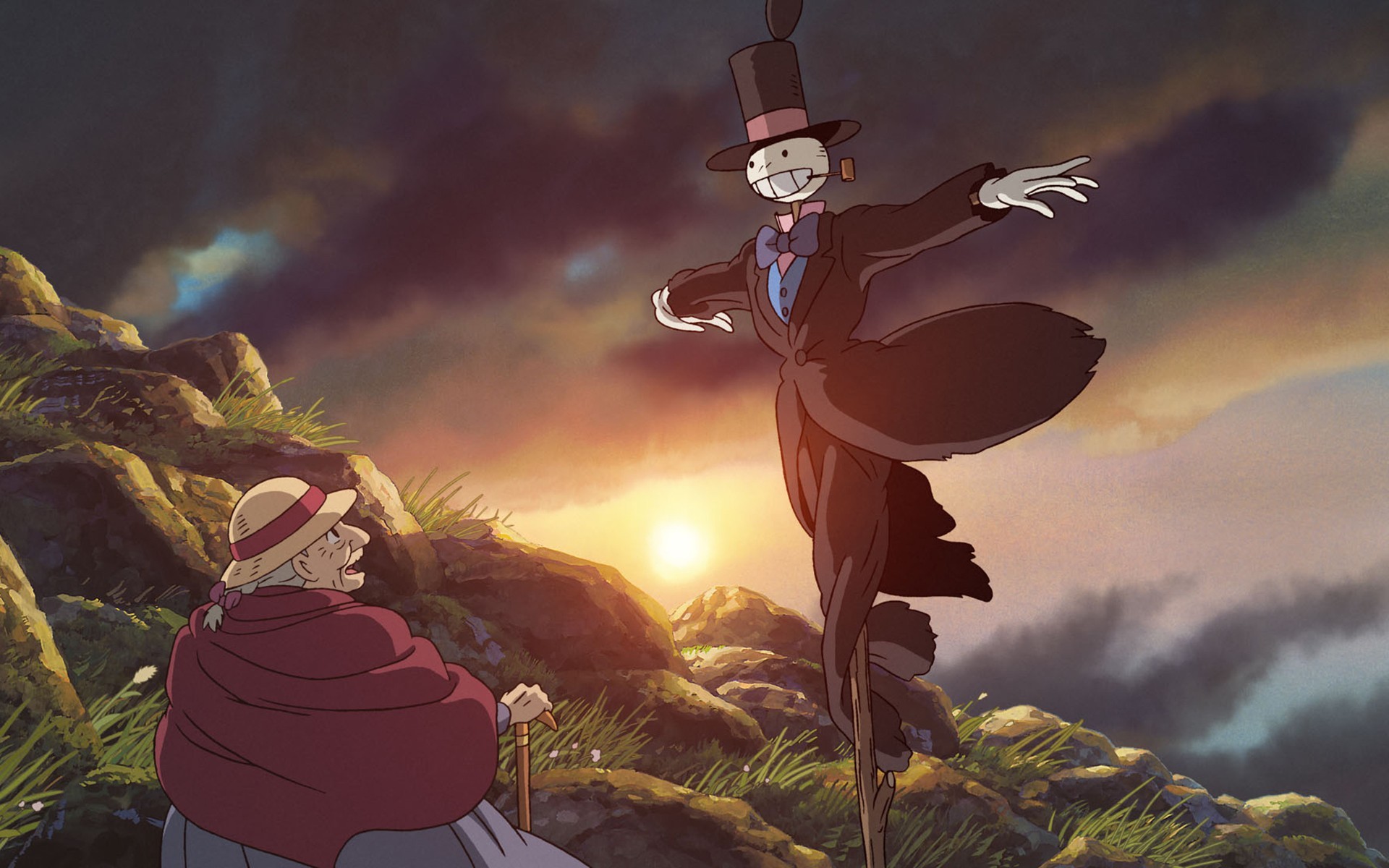 Howls moving castle cartoon wallpapers free download free