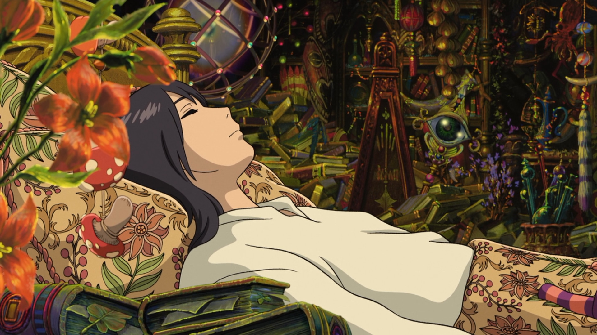 This scene from Howls Moving Castle, definitely, is inspired by Disneys Sleeping Beauty