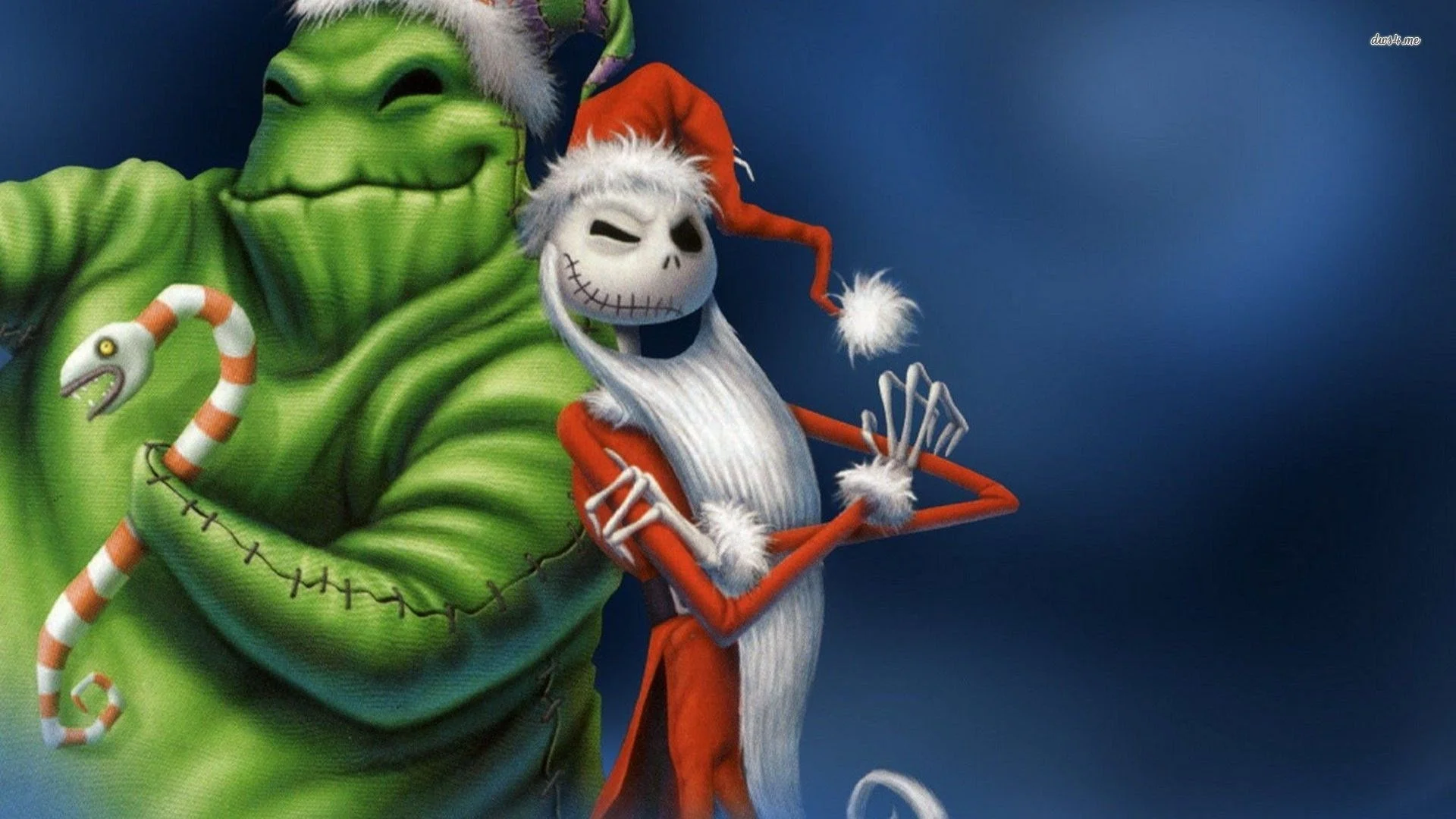 Những nhân vật hoạt hình đáng yêu trong bộ phim Dreamworks - Nightmare Before Christmas sẽ đưa bạn vào những giấc mơ kì lạ và thú vị. Xem bức ảnh và đắm chìm trong thế giới của Jack Skellington và Sally.
