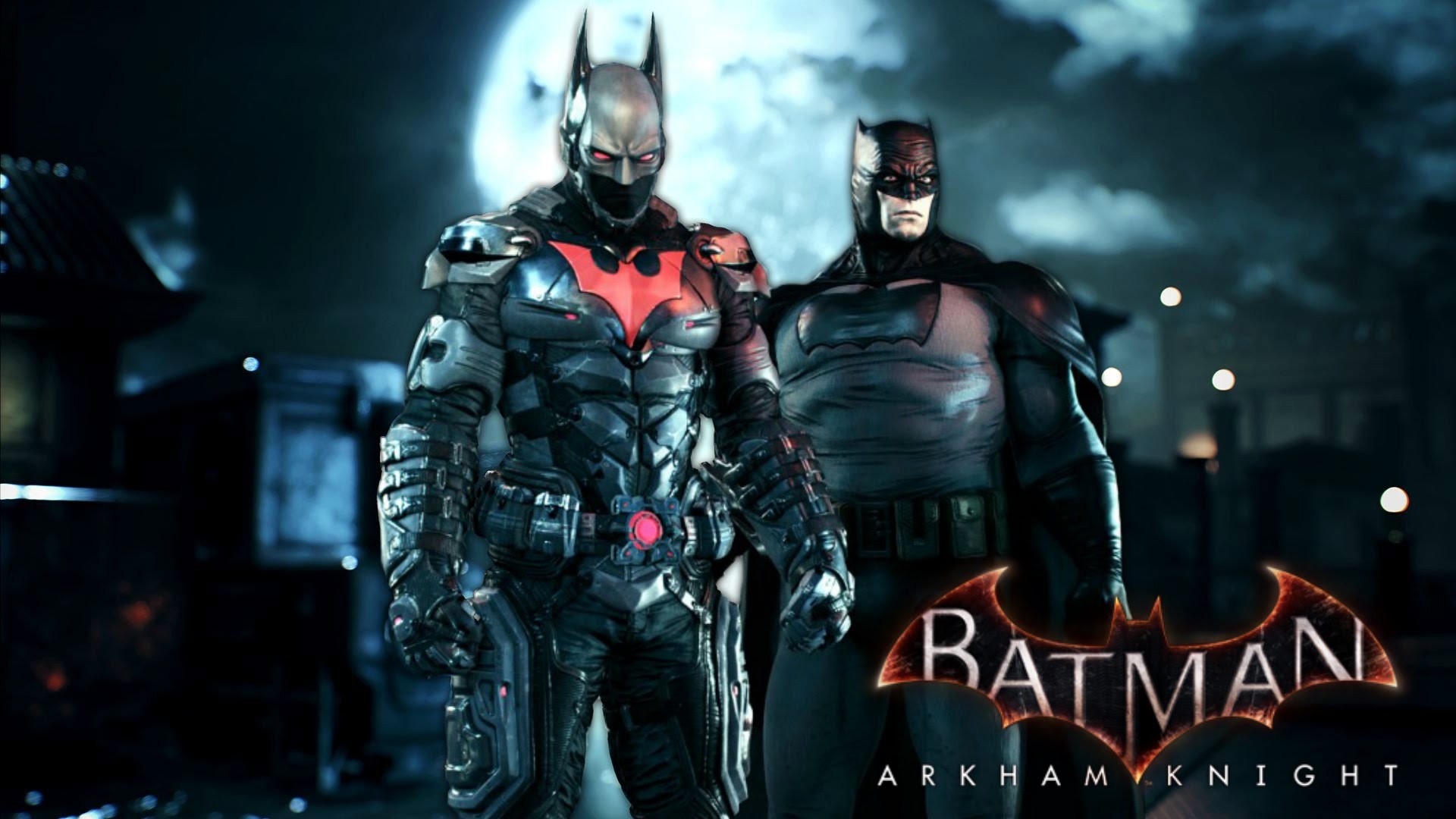Batman: Arkham Knight – Batman Beyond & Dark Knight Returns Skins Gameplay  – YouTube