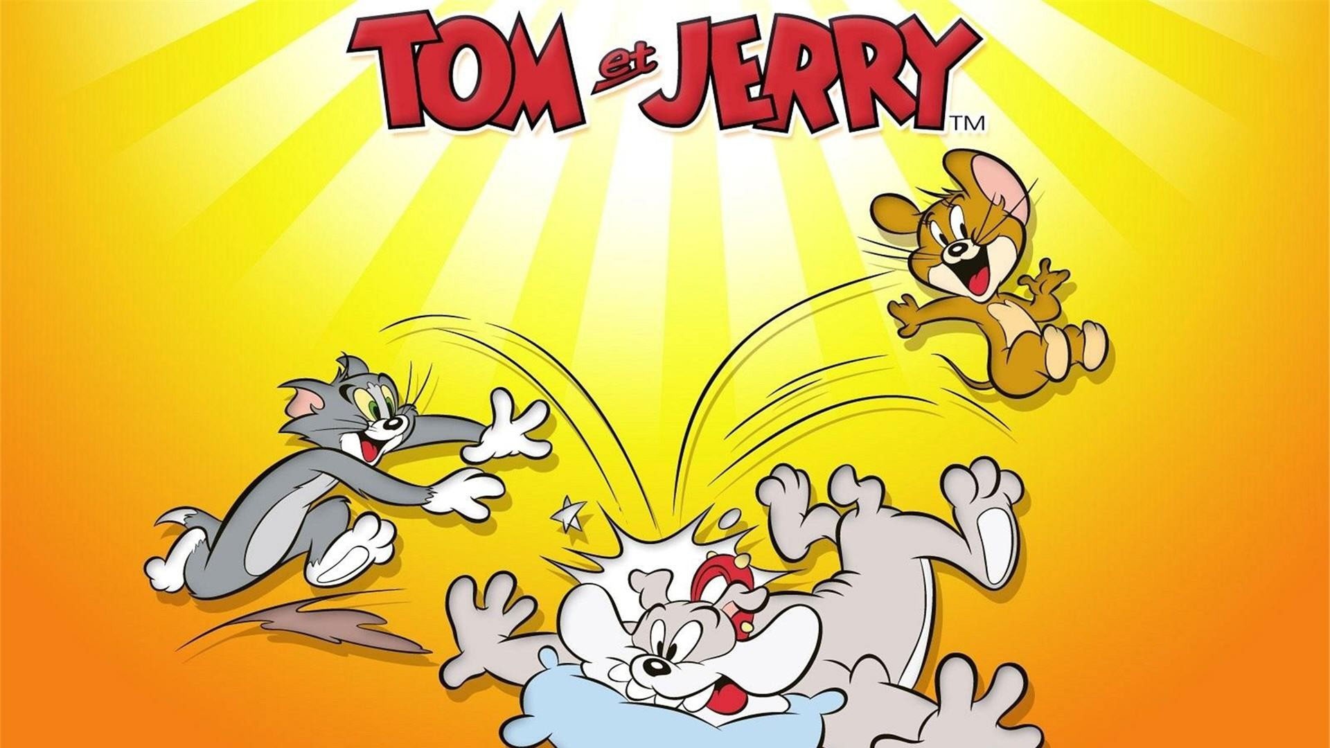 Wallpaper tom and jerry, cartoon, comedy, slapstick