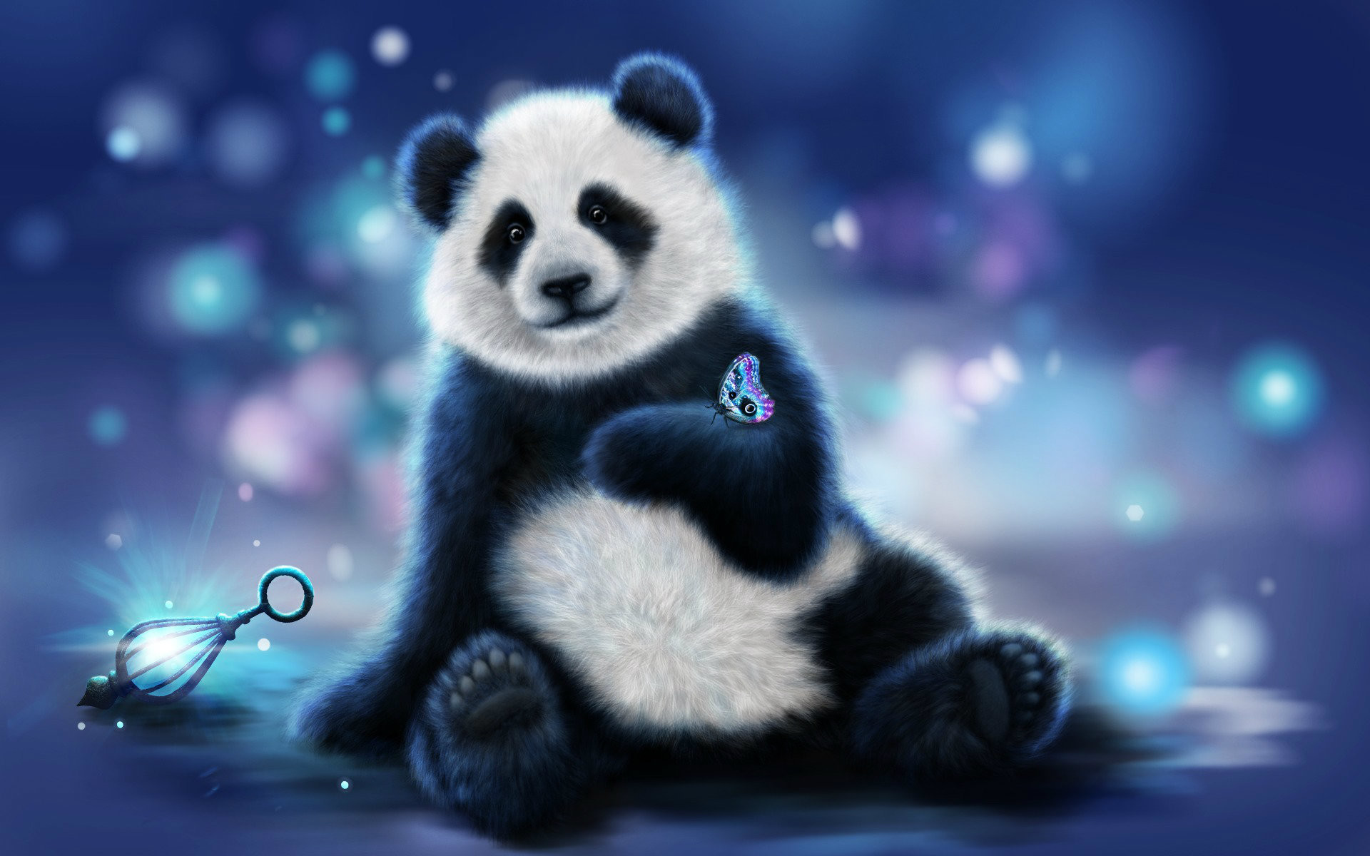 Most Beautiful Panda 3D Wallpaper