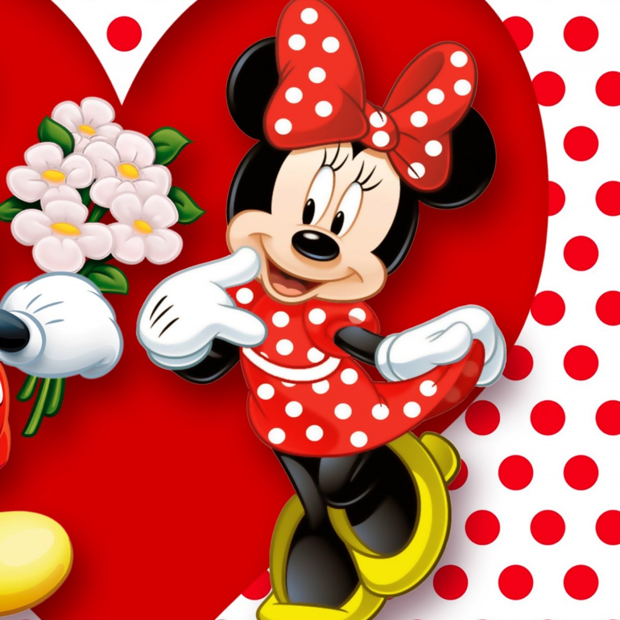 Preview wallpaper minnie mouse, mickey mouse, mouse 2048×2048