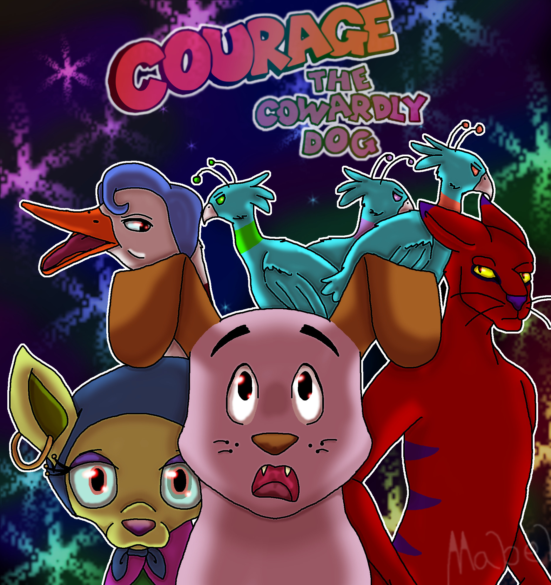 Courage the Cowardly Dog by CreepyCatPuppet Courage the Cowardly Dog by  CreepyCatPuppet