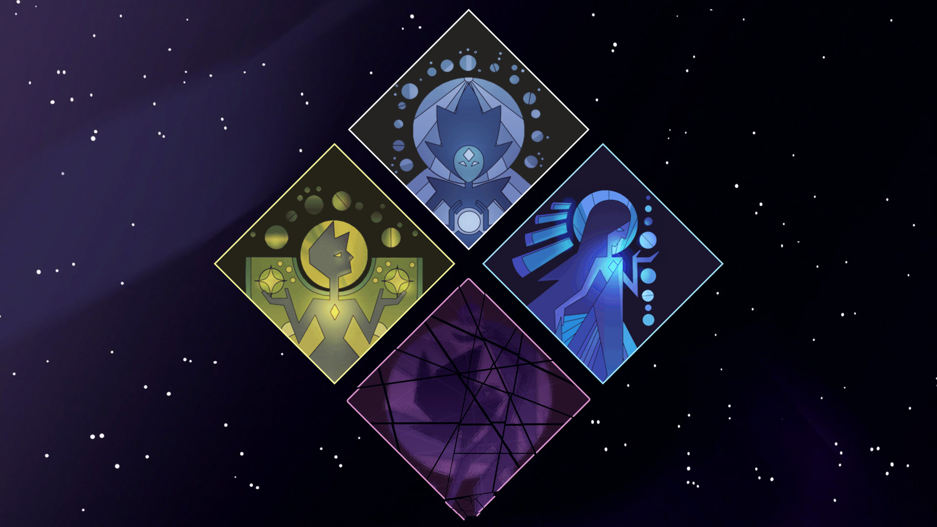 I made a background using The Diamond Authoritys murals within their symbol