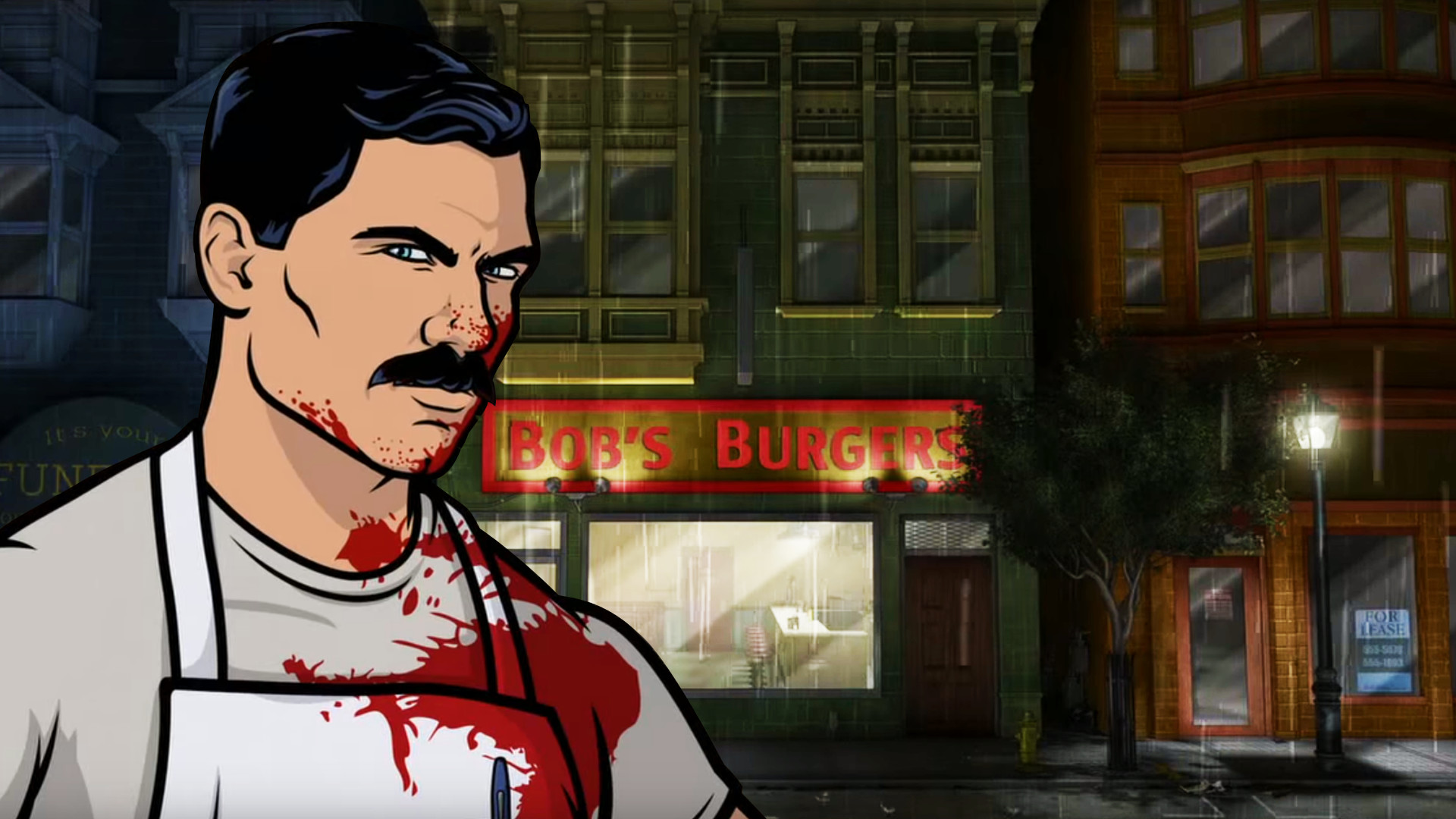I made a wallpaper using the Archer / Bobs Burgers Episode