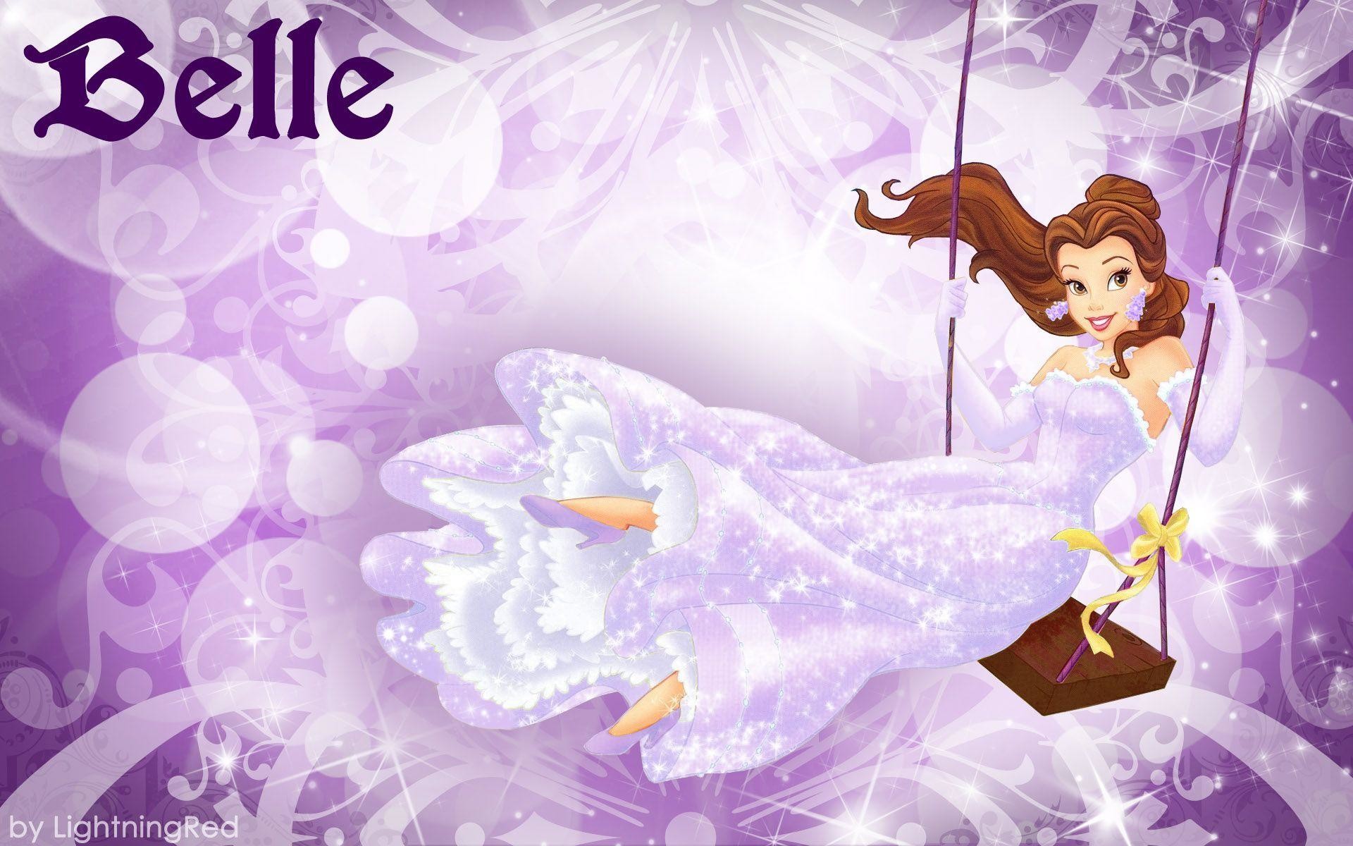 Purple Belle Wallpaper – Disney Princess Wallpaper 31673208 – Fanpop