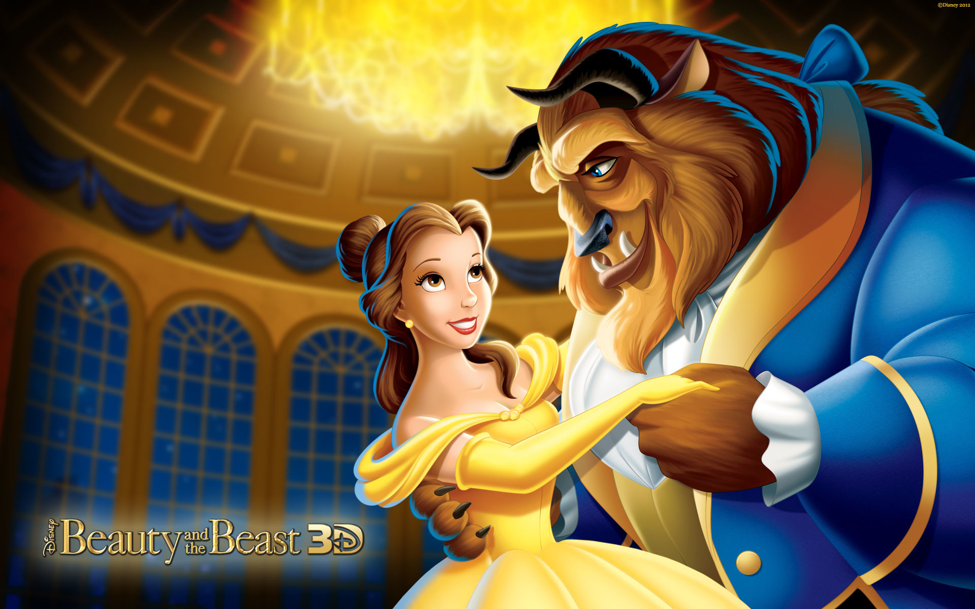Disney Princess Belle And Beast.