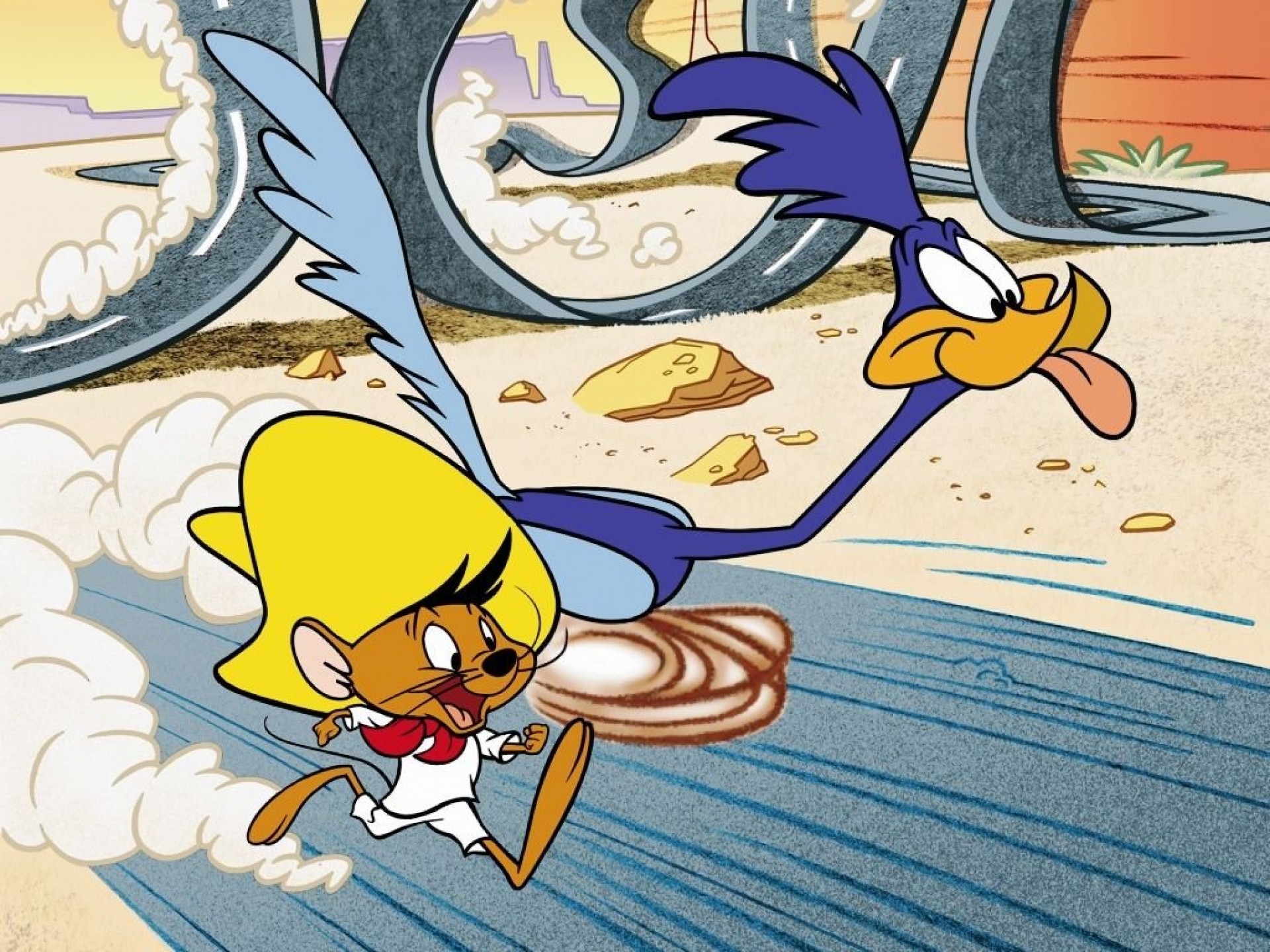 Cartoon – Wile E. Coyote and The Road Runner Speedy Gonzales Wallpaper