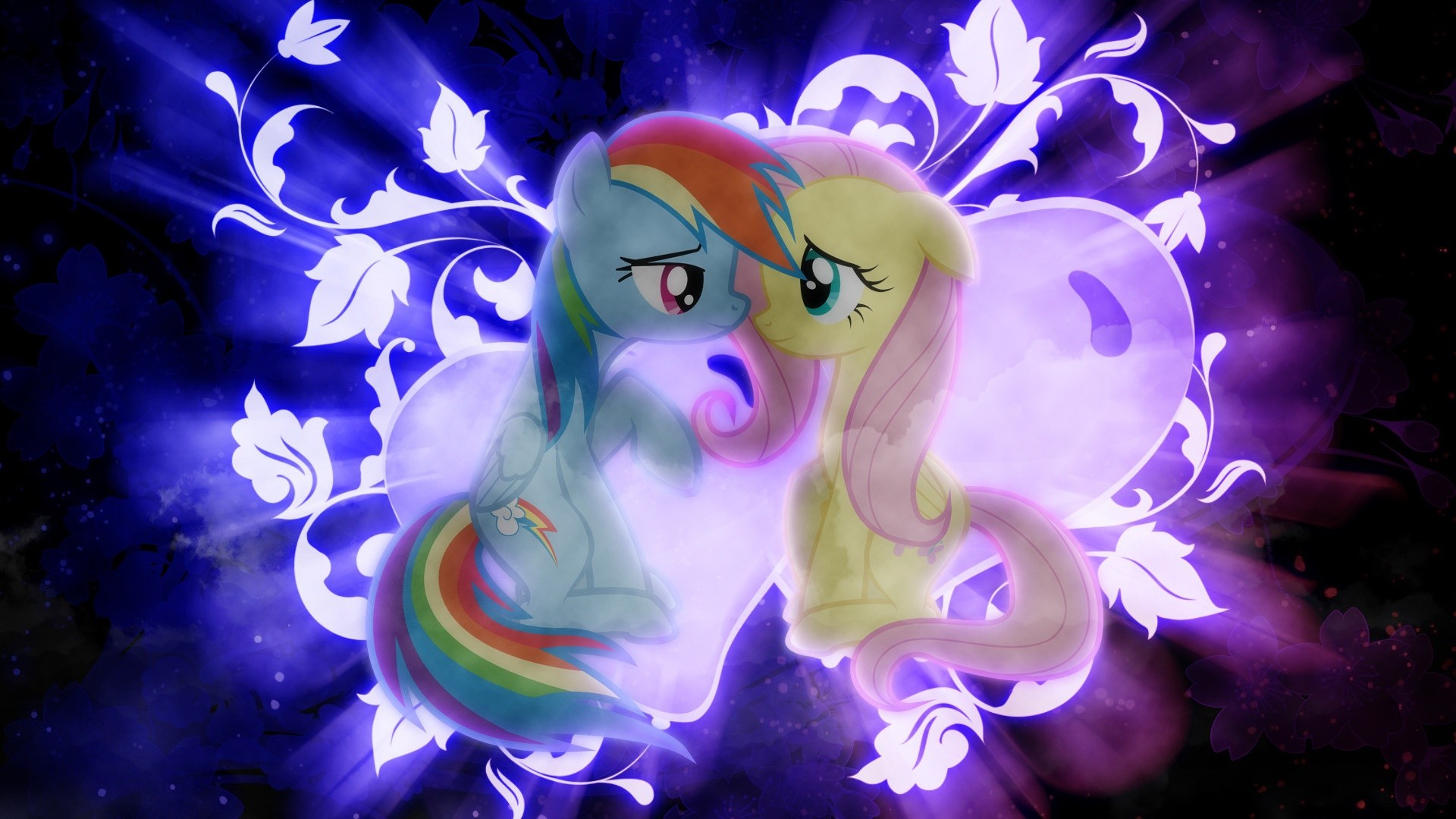 Rainbow Dash and Fluttershy shipping wallpaper