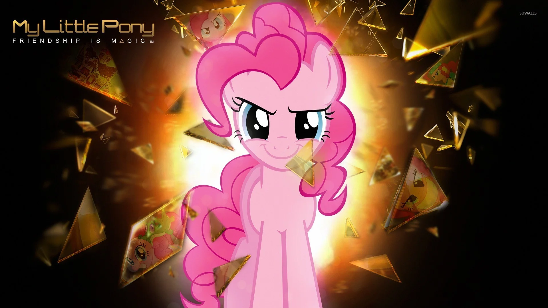 Pinkie Pie breaking a glass – My Little Pony wallpaper jpg