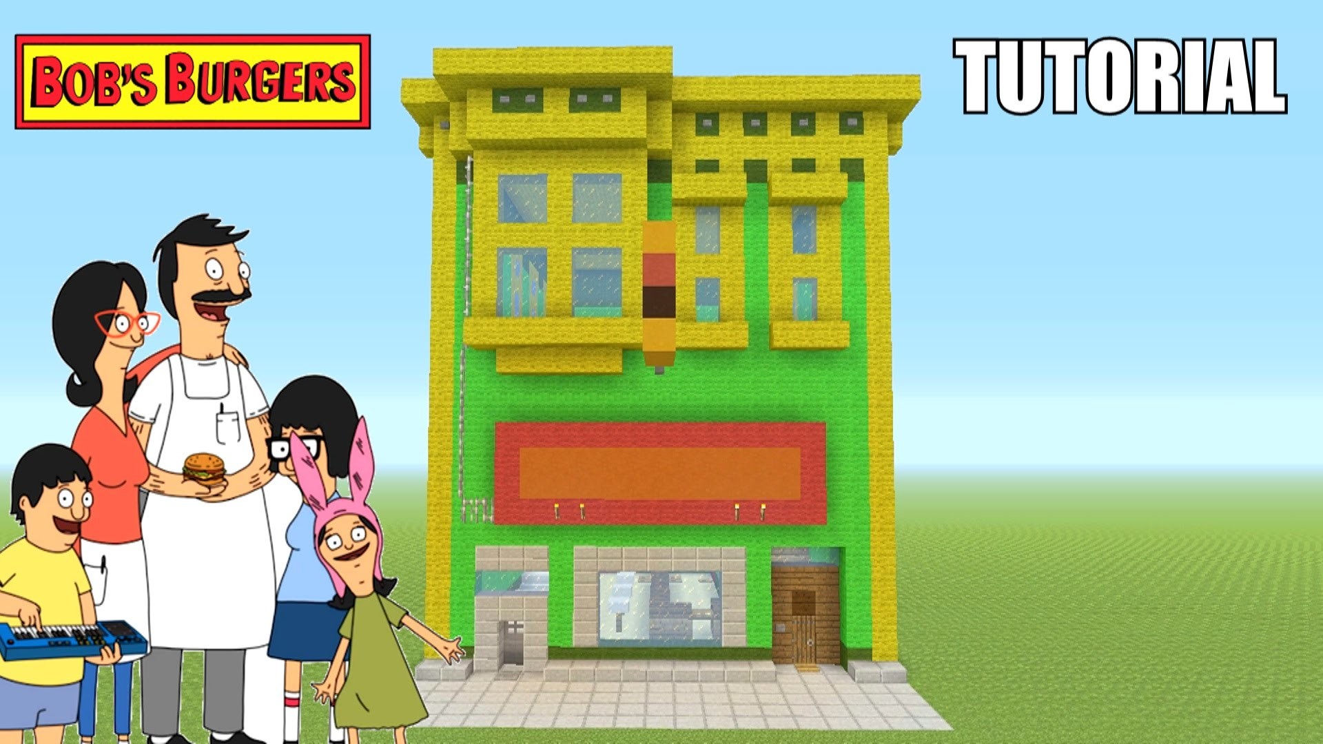 Minecraft Tutorial How To Make Bobs Burgers Restaurant / House Bobs Burgers Survival House – YouTube
