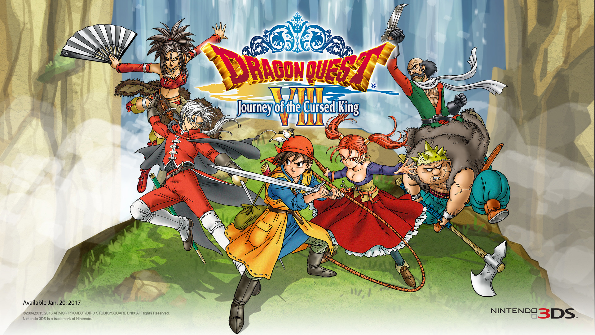 Dragon Quest VIII 3DS Nintendo Heroes Wallpaper