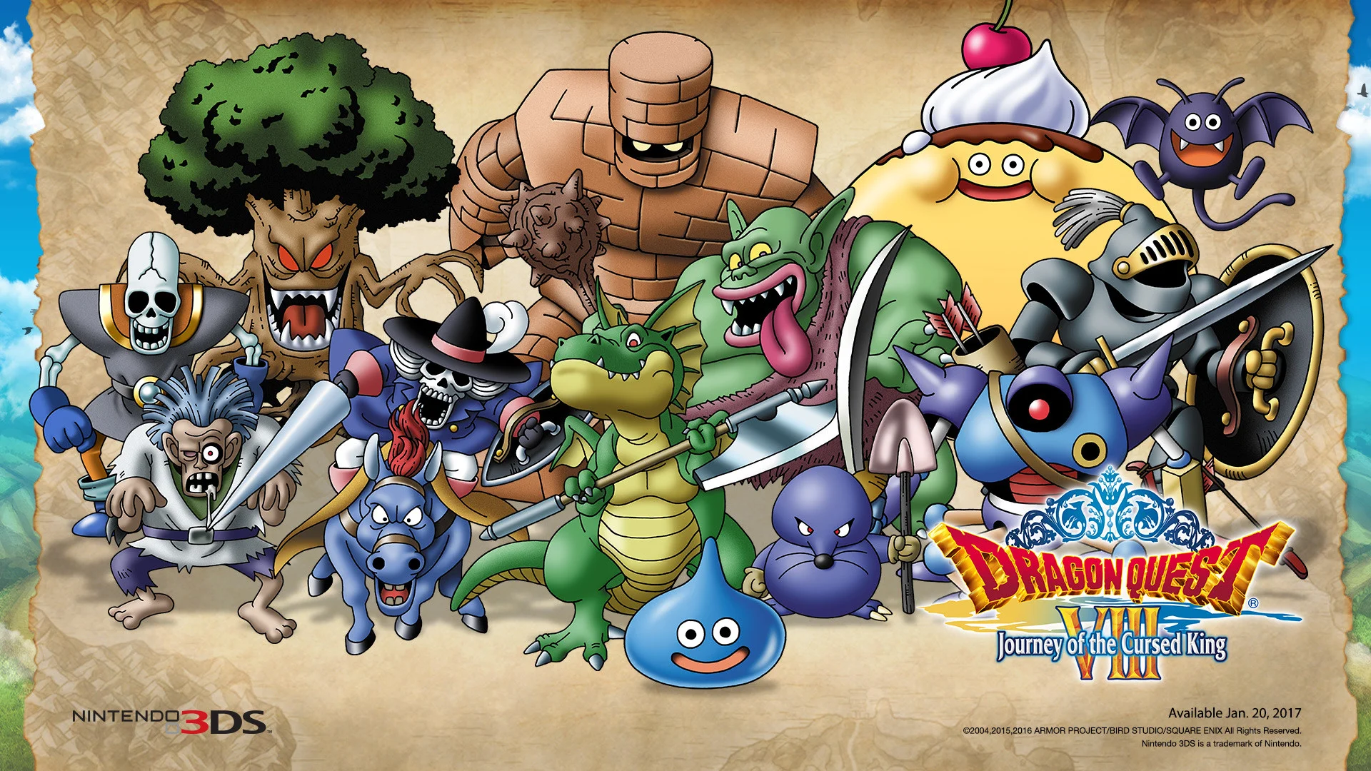 Dragon Quest VIII 3DS Nintendo Monsters Wallpaper …