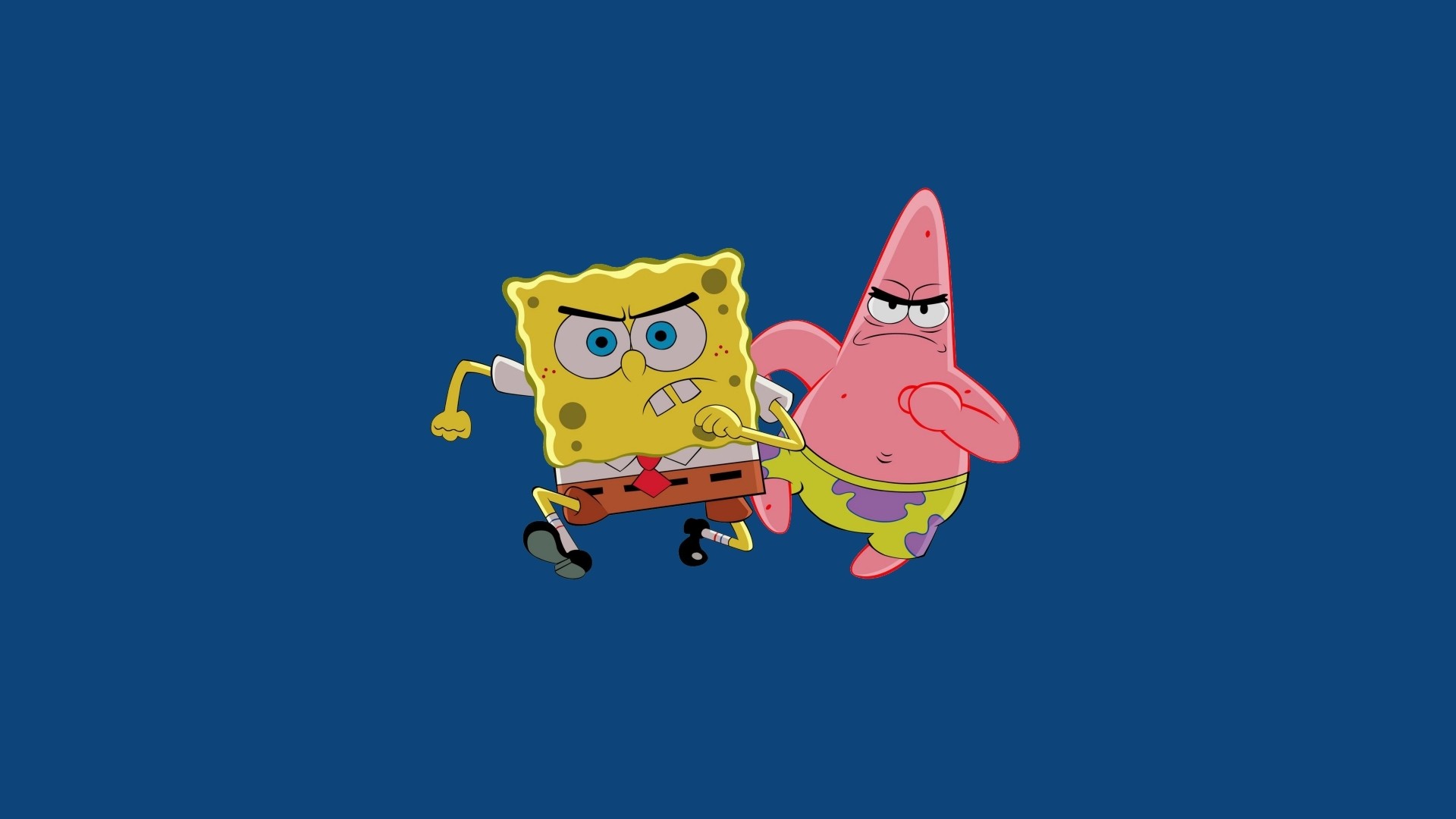SpongeBob and Patrick simple wallpaper