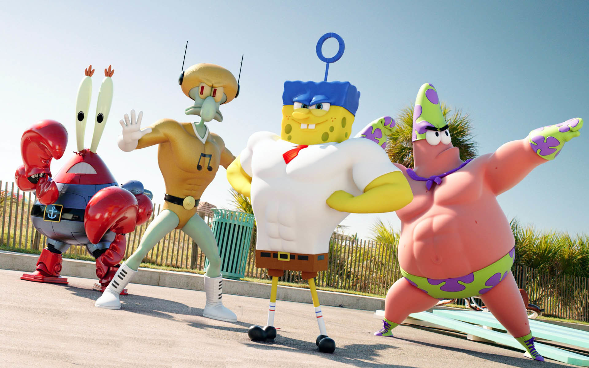 Superheroes Team – The SpongeBob Movie Sponge Out of Water wallpaper