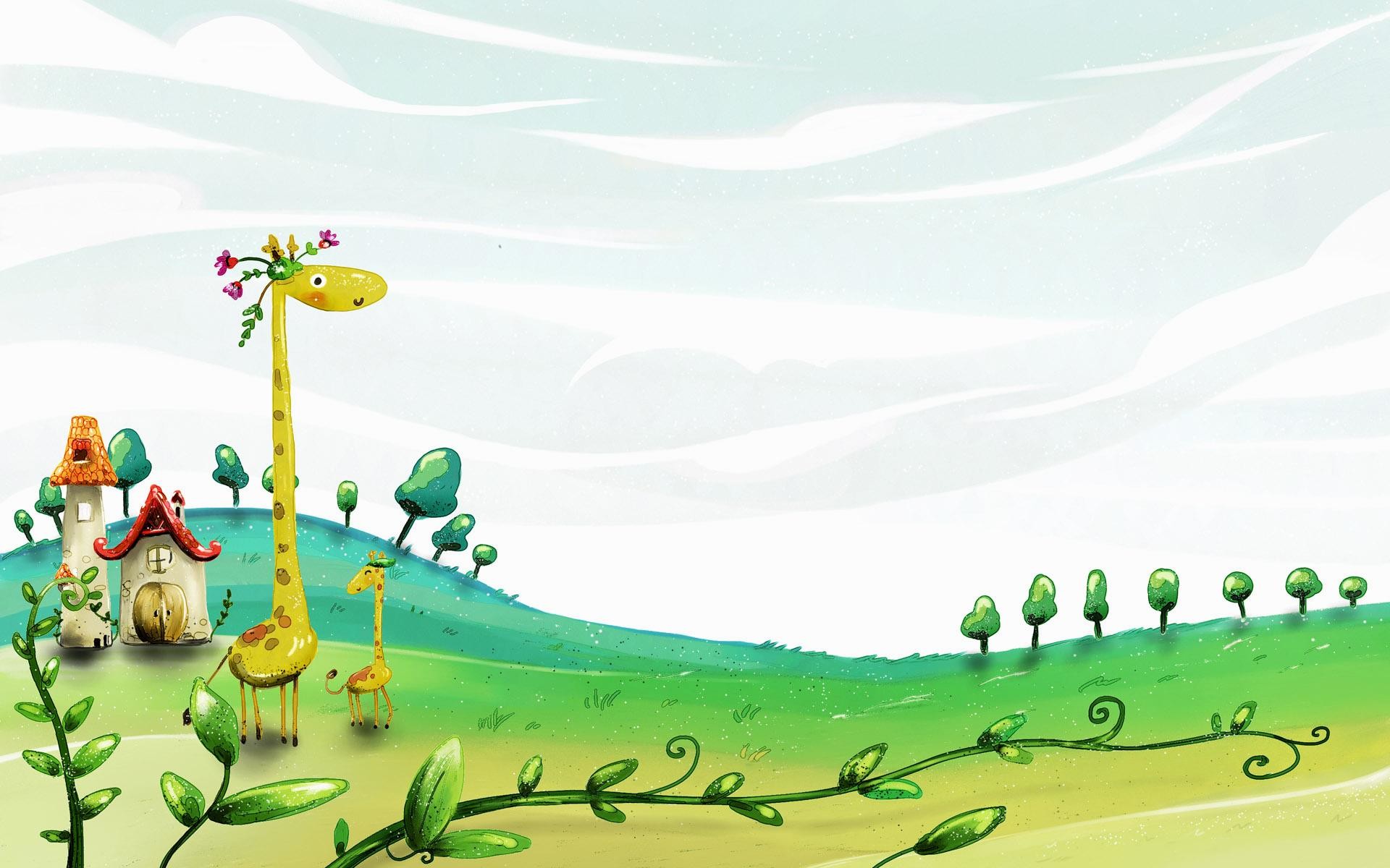 Giraffe Desktop Cartoon HD Wallpapers