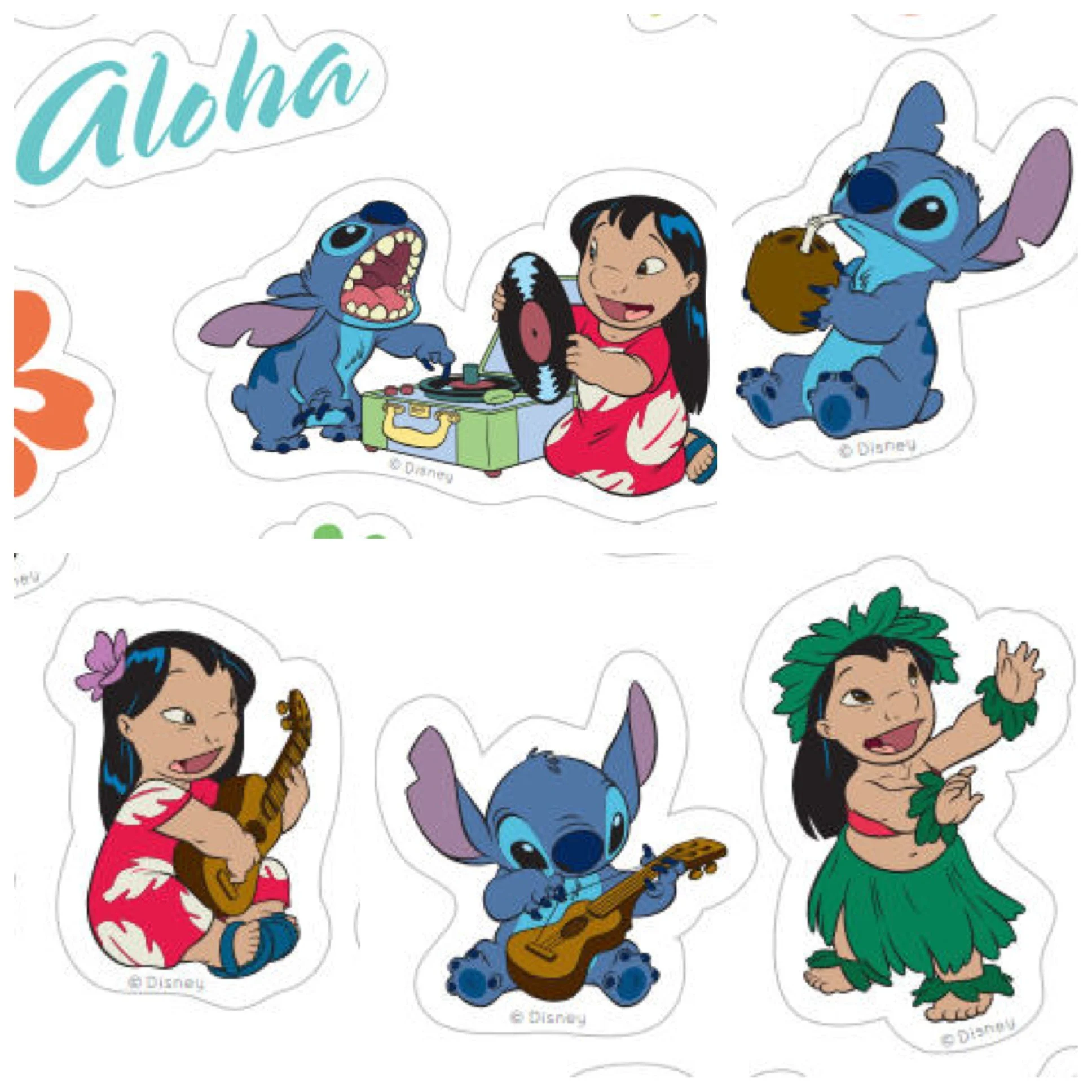 Print and share these adorable Lilo Stitch stickers from home
