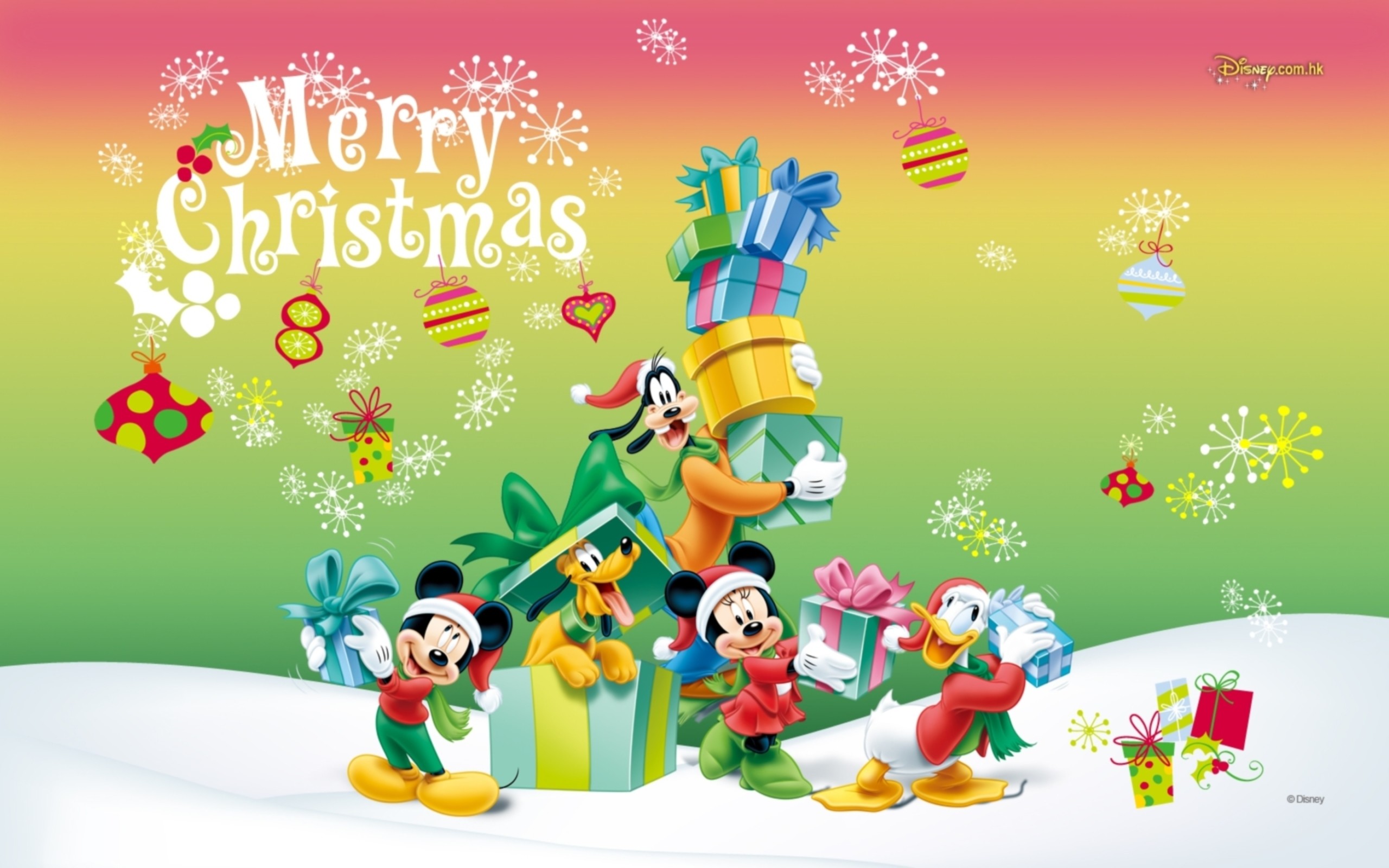 Cartoon characters on Christmas wallpapers and images – wallpapers