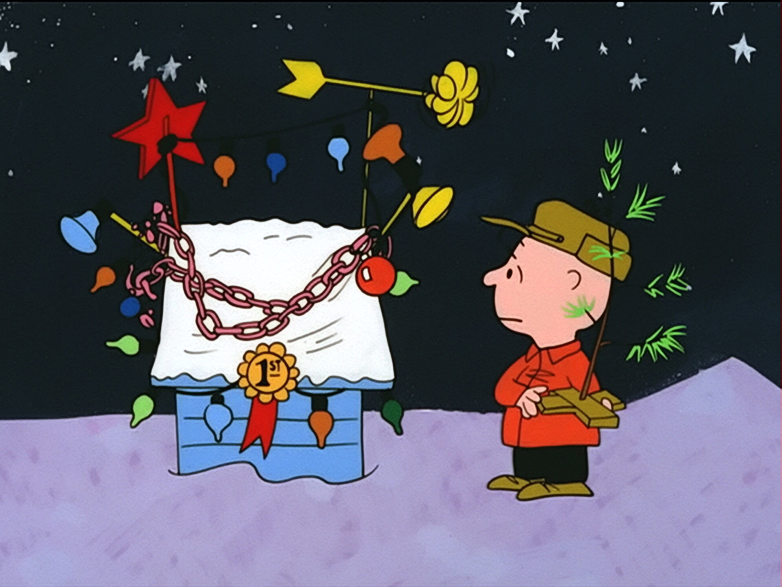 Snoopy Wins First Place Christmas Cartoon Wallpaper – Christmas