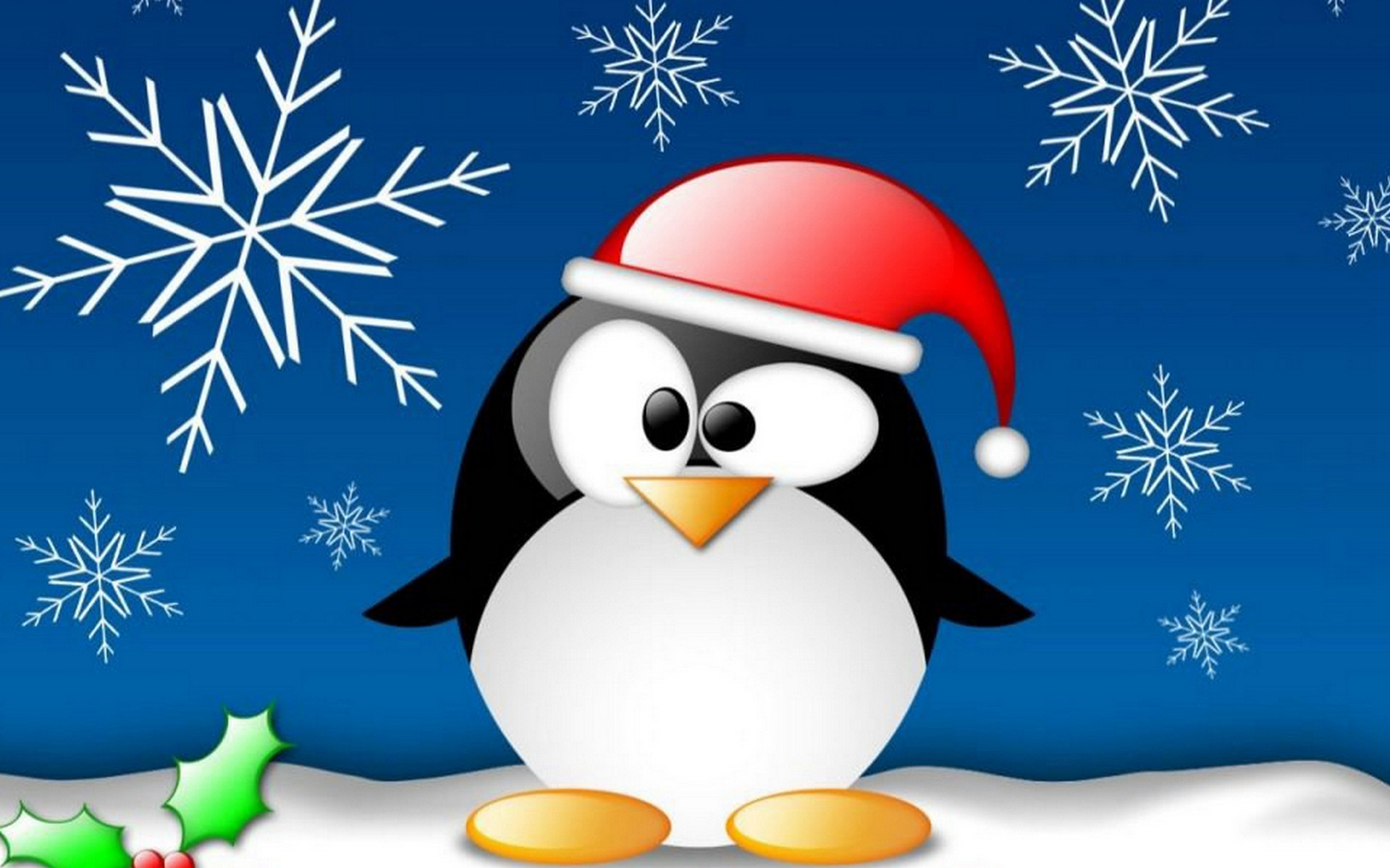 Penguin on Christmas wallpapers and images – wallpapers, pictures