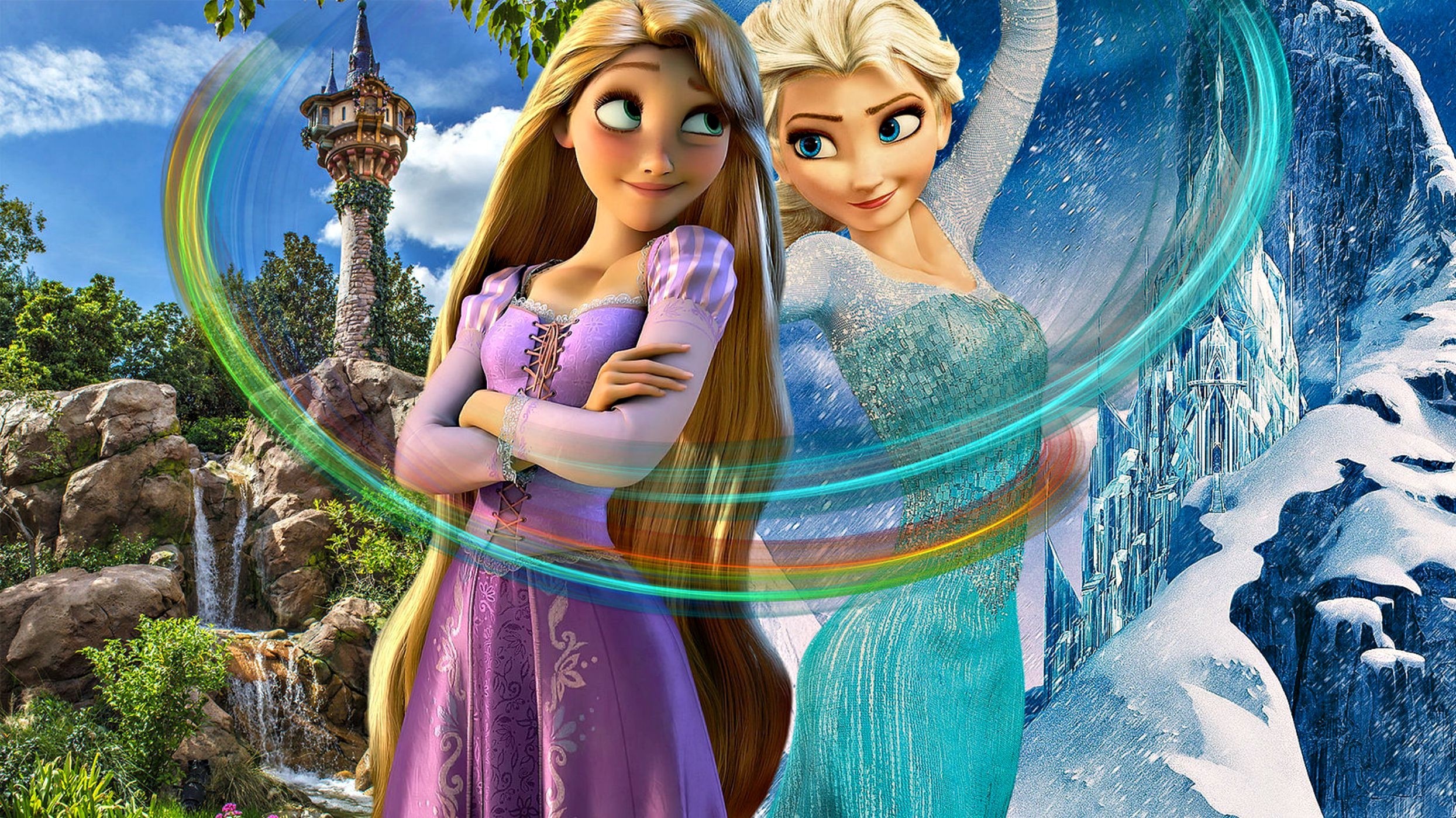 MuIans images Rapunzel And Elsa HD wallpaper and background photos