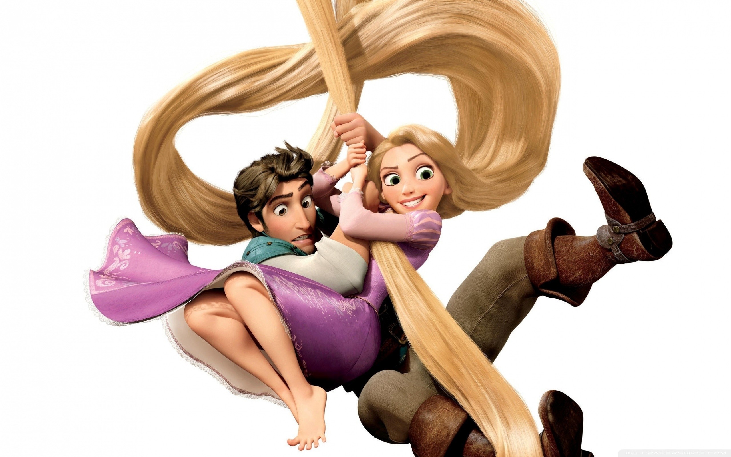 Rapunzel And Flynn HD Wide Wallpaper for Widescreen