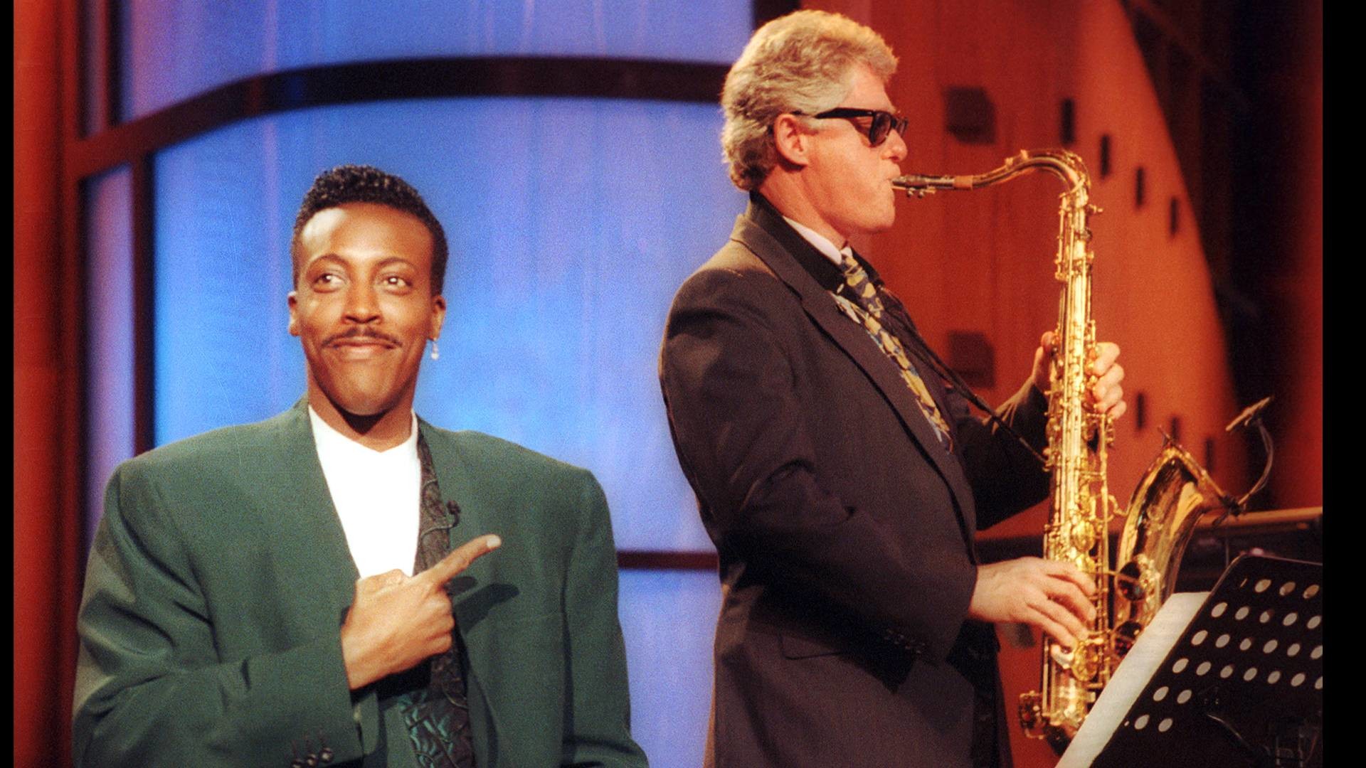 Bill Clinton playing the sax on the Arsenio Hall show 1992
