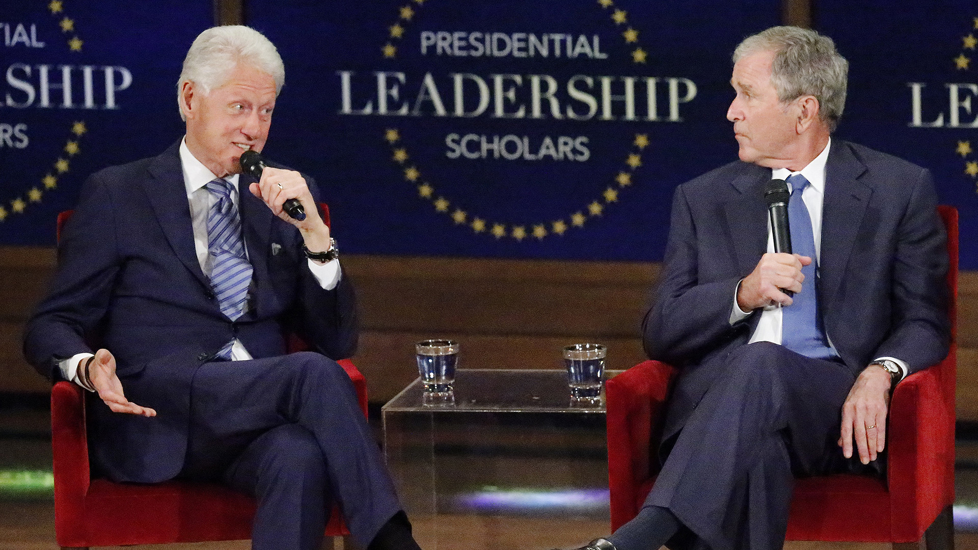 Bill Clinton, George W. Bush bond, brag about grandkids in panel talk –  TODAY.com