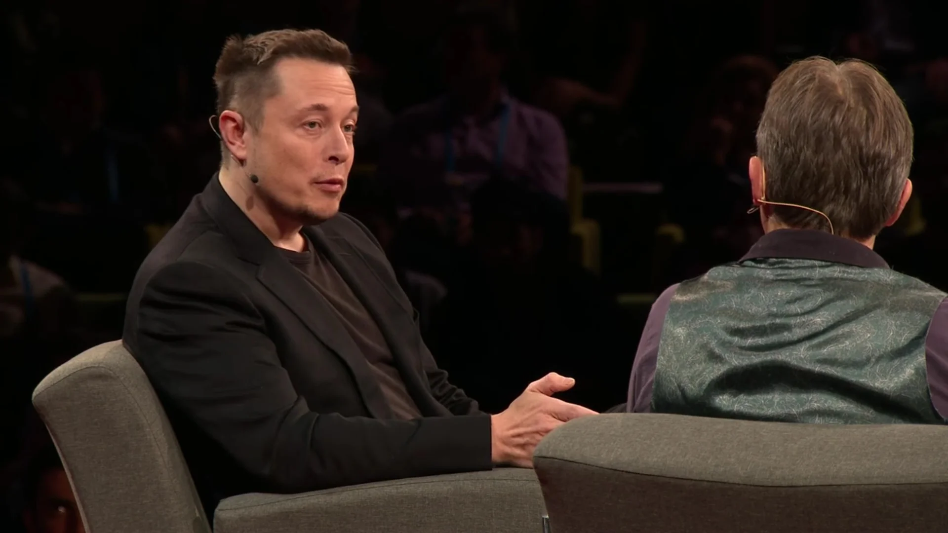 Elon Musk at TED Talks. Photo by: TED Talks / YouTube