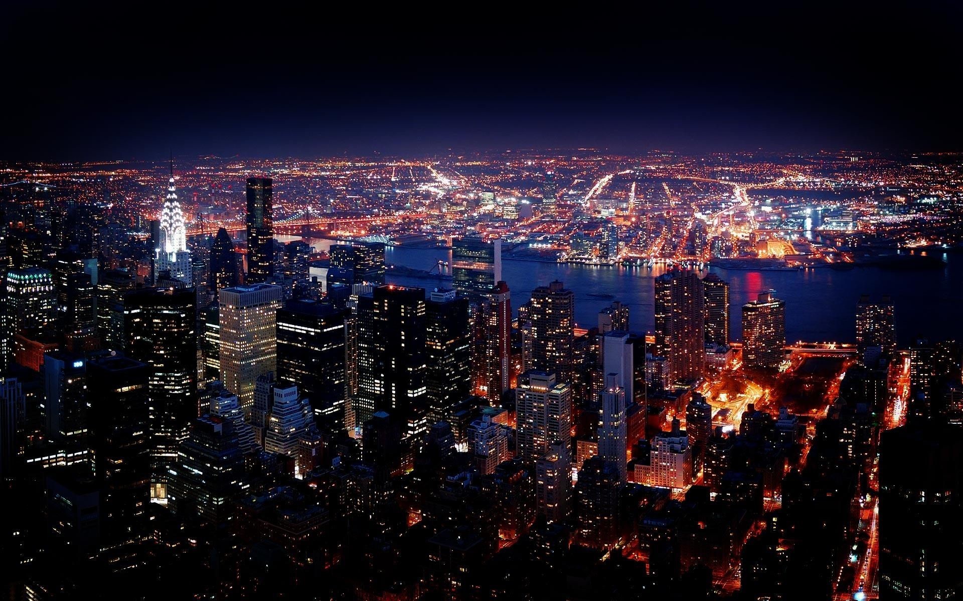 New York City Night View HD Wallpaper