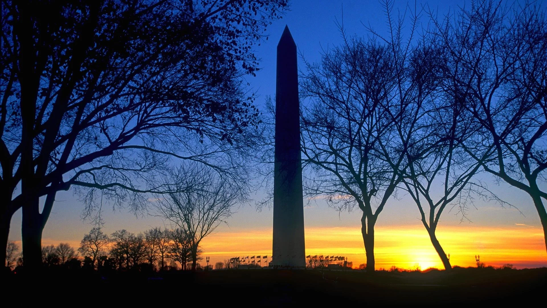 Blue Sky Sunset Washington Monument Washington DC HD Wallpaper – Creative Pics