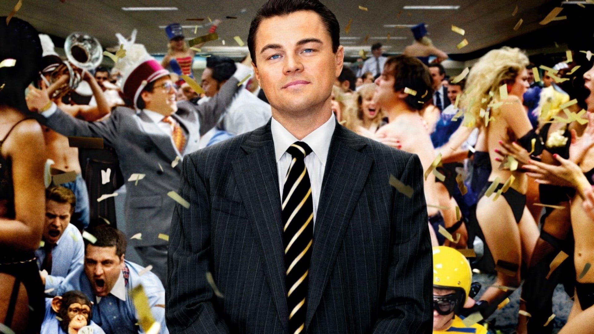 Wallpaper of Leonardo DiCaprio The Wolf of Wall Street for iPad
