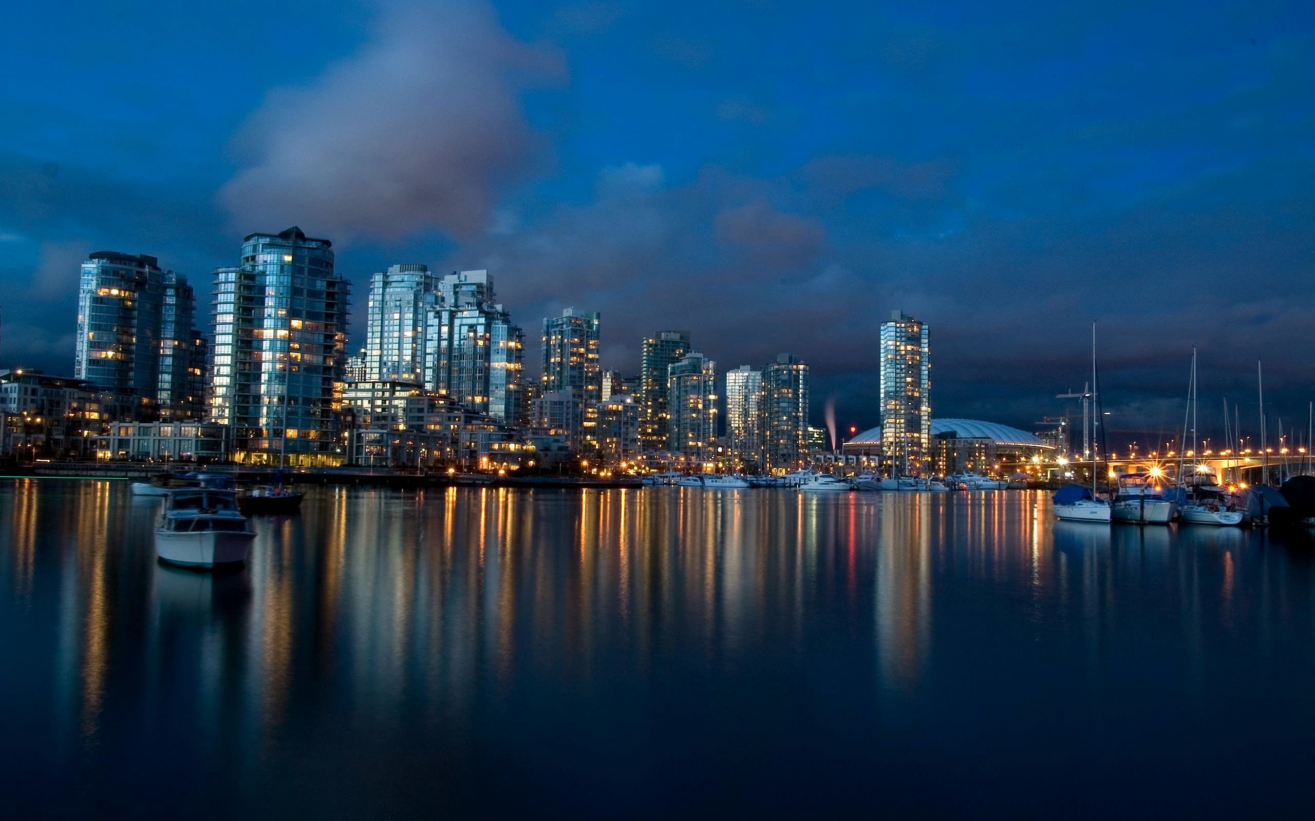 Vancouver Port Skyline Wallpaper For Desktop