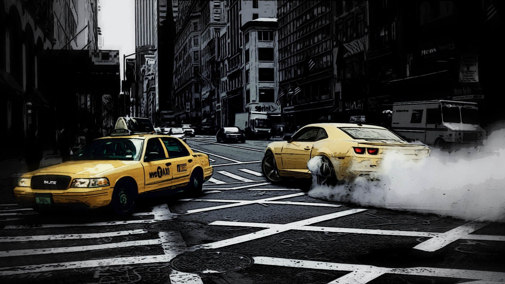 Car, New York City, Taxi, Street Wallpapers HD / Desktop and Mobile Backgrounds