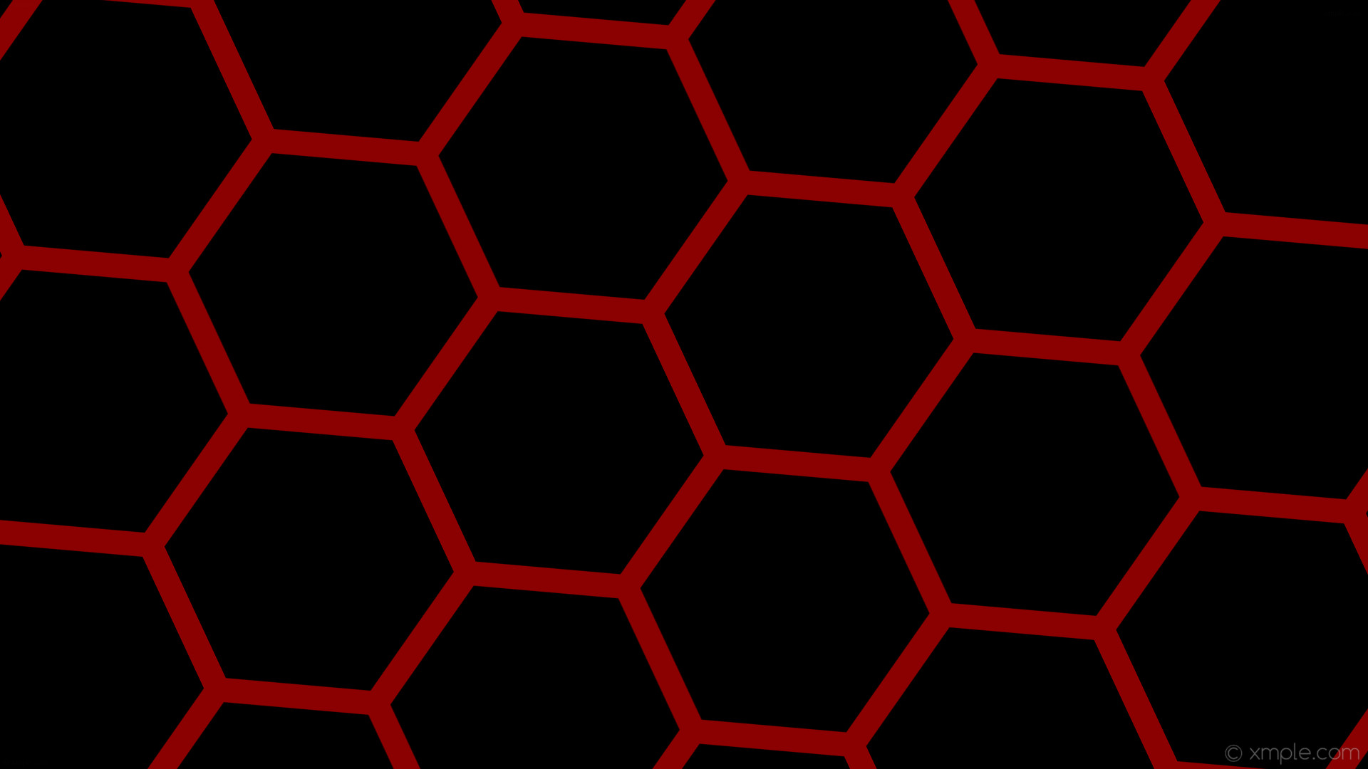 Wallpaper beehive honeycomb black red hexagon dark red b0000 diagonal 25 34px
