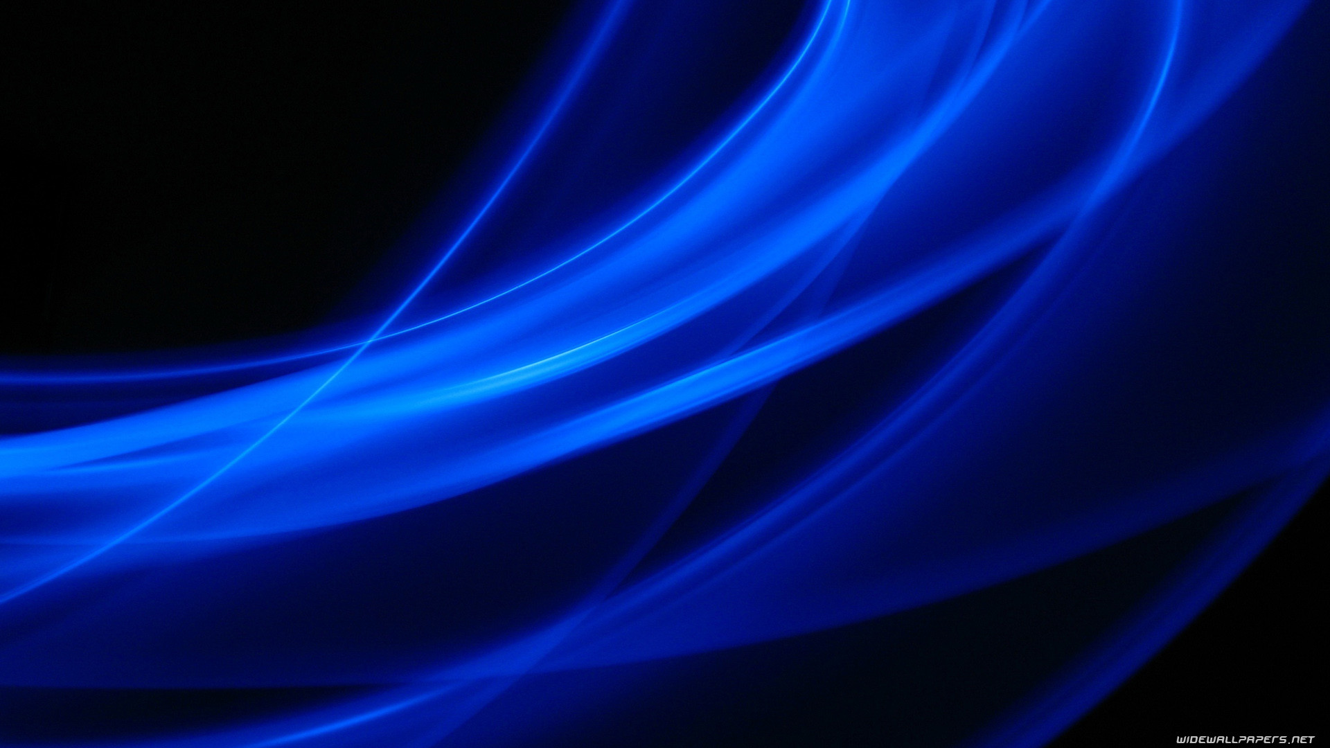 Black and Blue Abstract Widescreen HD Wallpaper