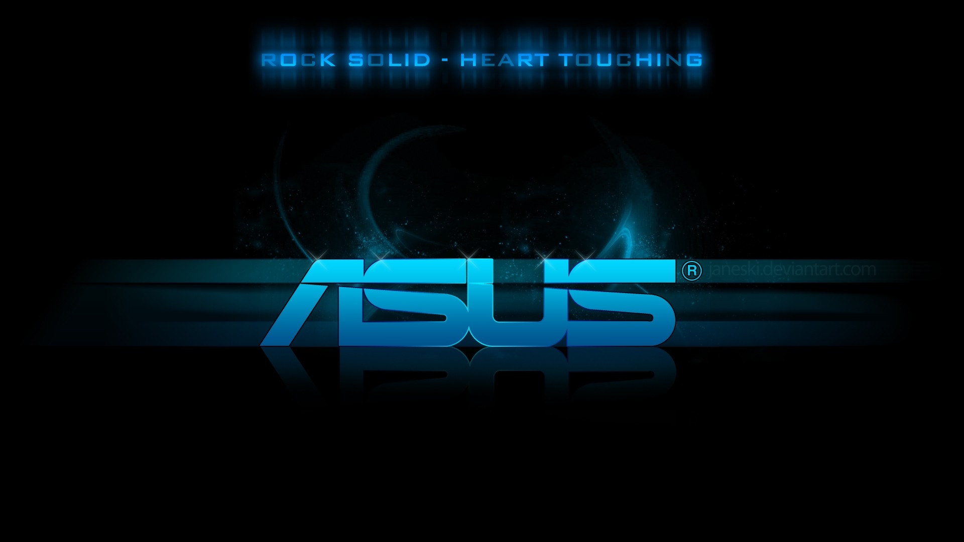 Asus, logo, blue