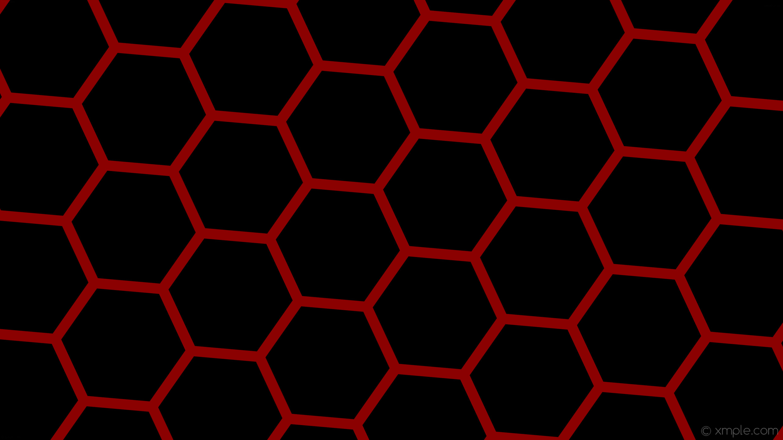 Wallpaper beehive honeycomb black red hexagon dark red b0000 diagonal 25 34px